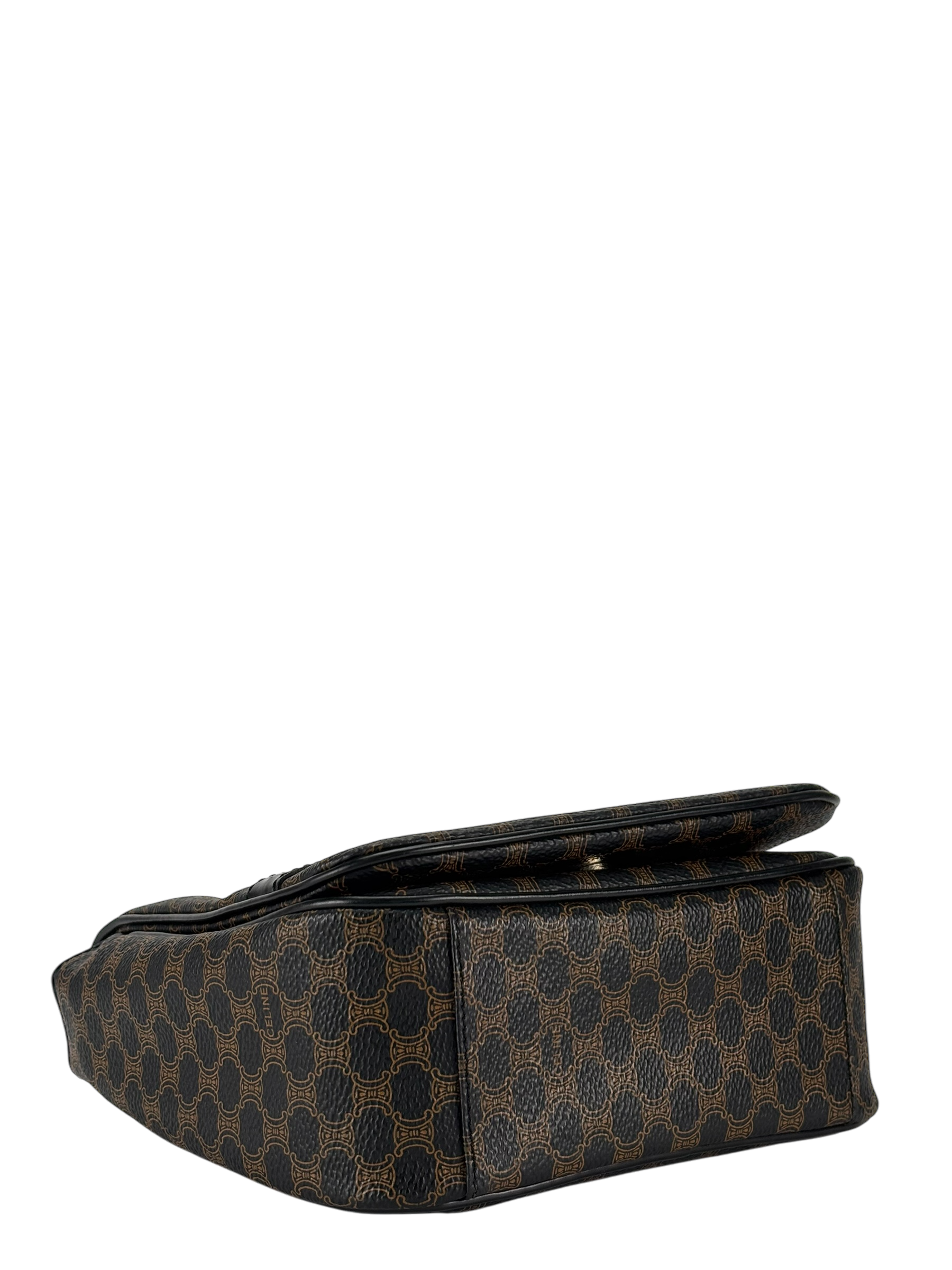 CELINE - Black Macadam Crossbody Bag