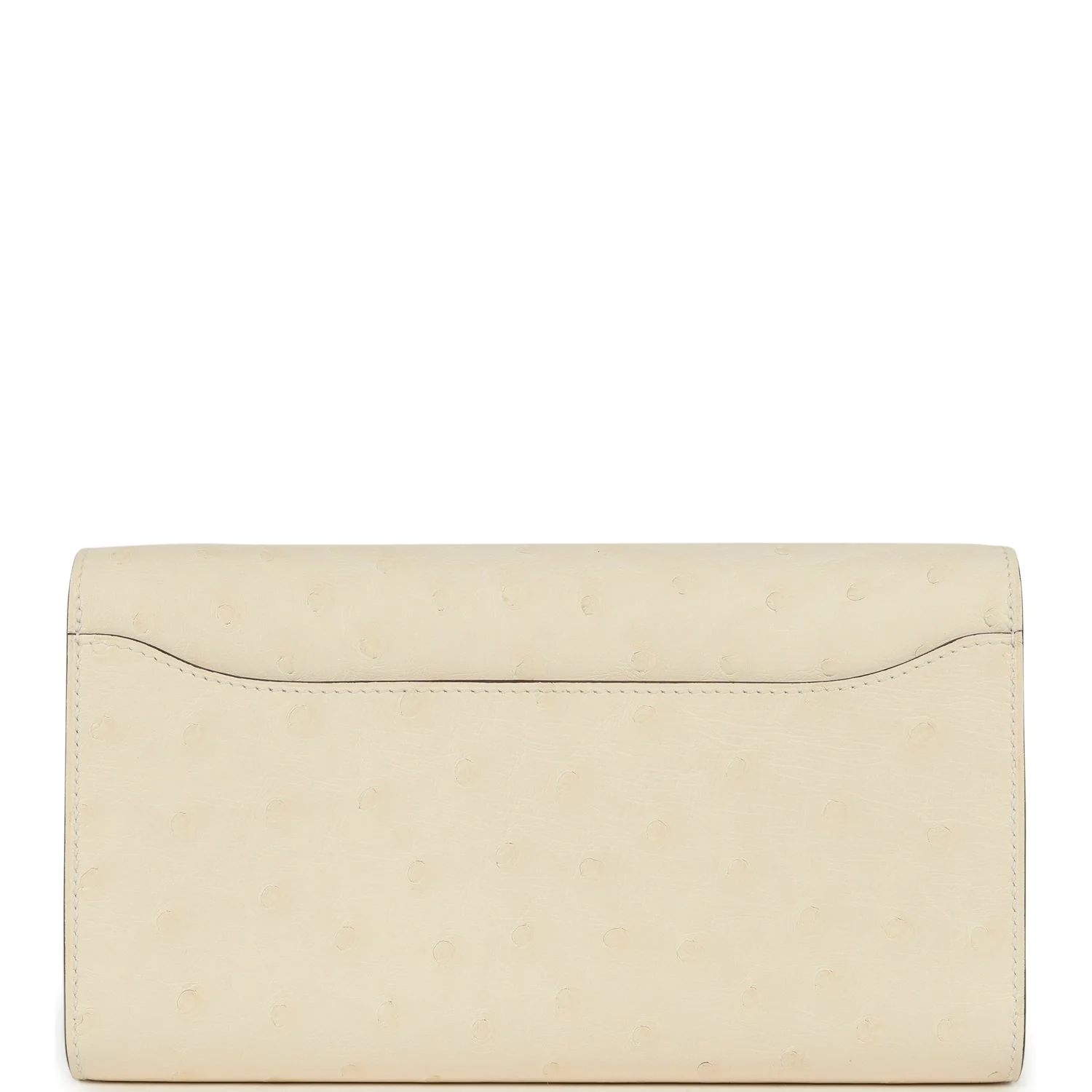 Hermes Constance Wallet To Go Nata Ostrich Gold Hardware