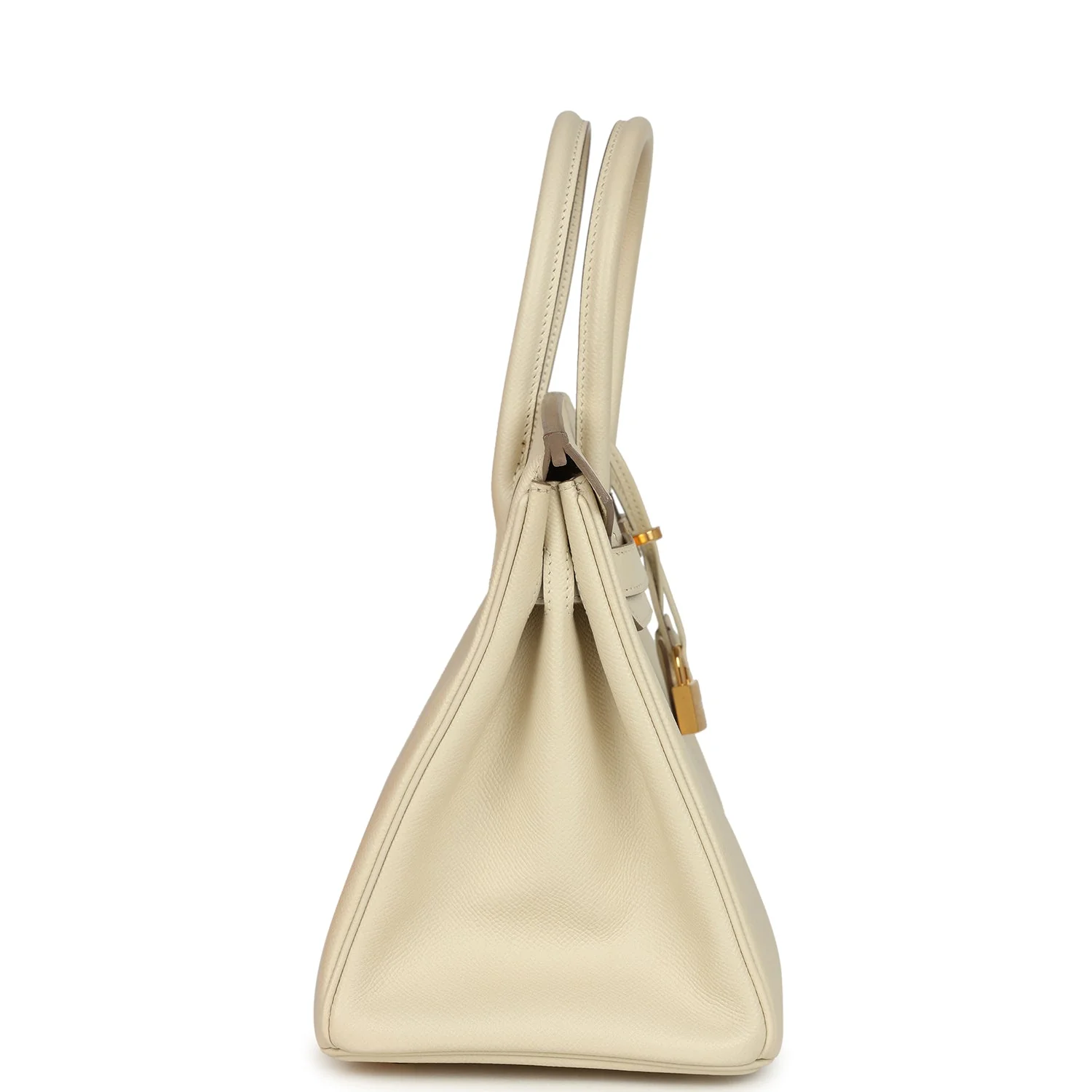 Pre-owned Hermes Birkin 30 Craie Epsom Gold Hardware