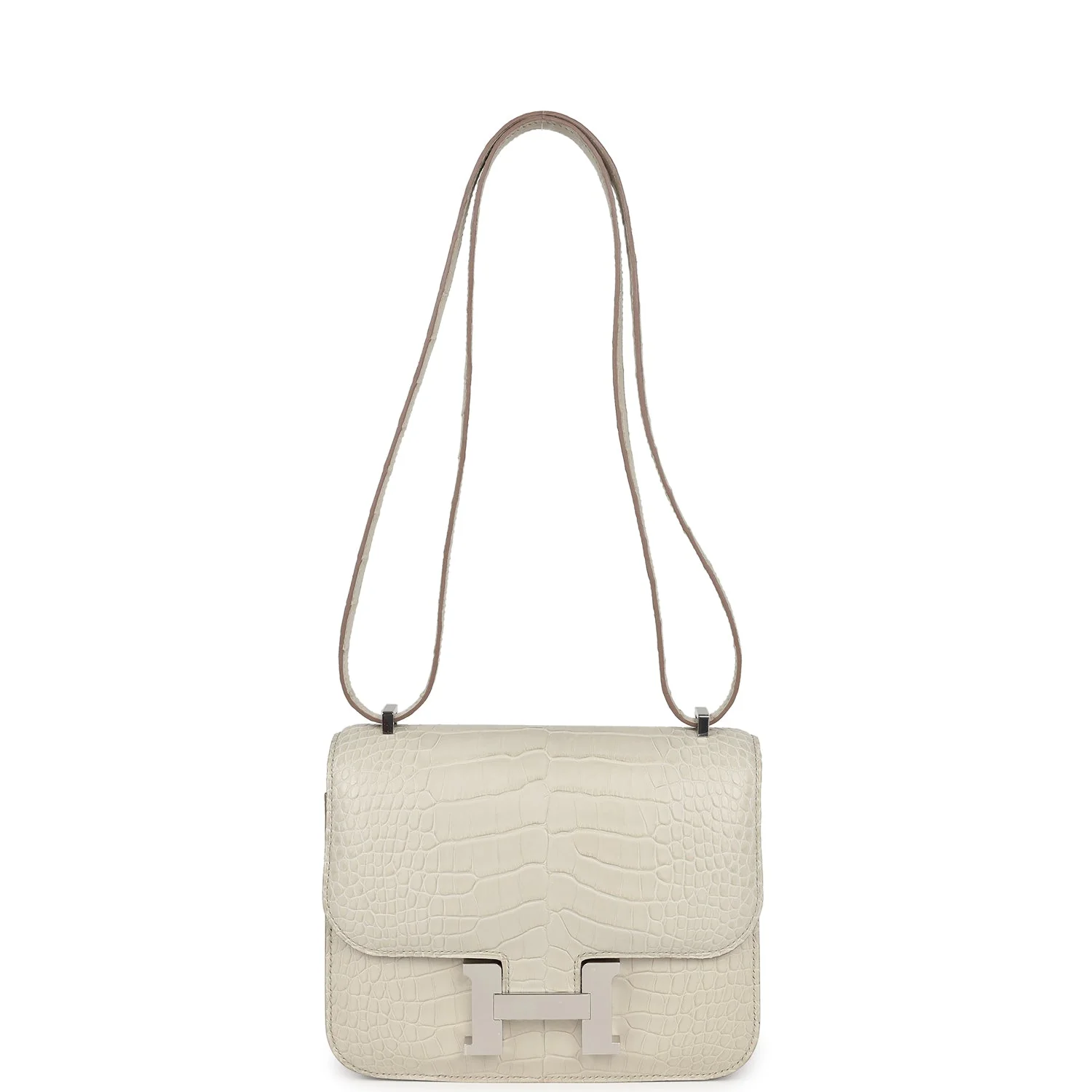 Hermes Constance 18 Beton Matte Alligator Palladium Hardware