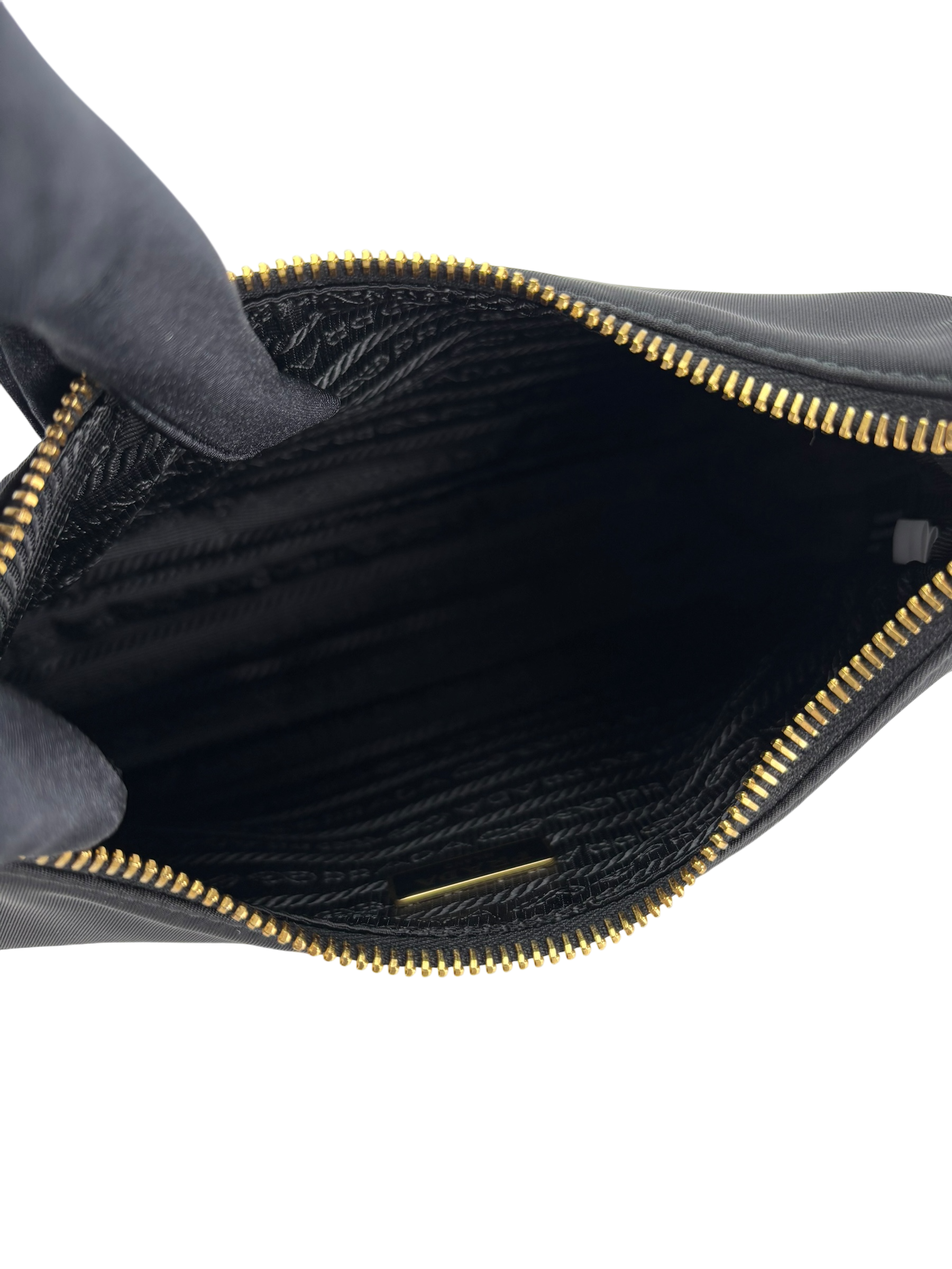 PRADA - Black 2way Nylon Hobo Bag