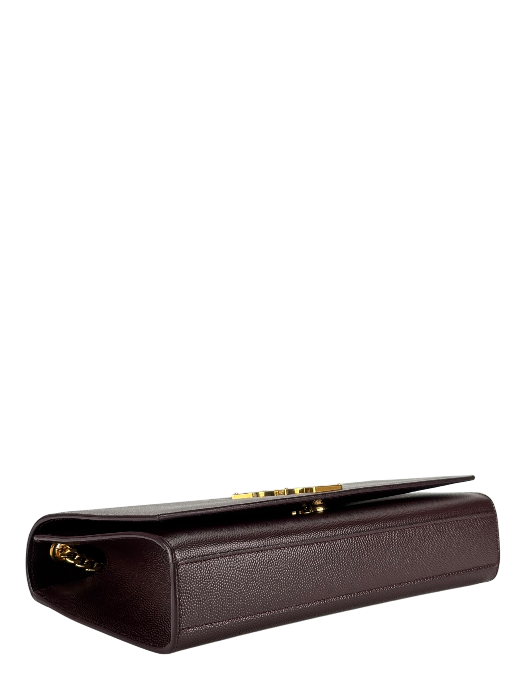 SAINT LAURENT - Medium Burgundy Kate shoulder bag