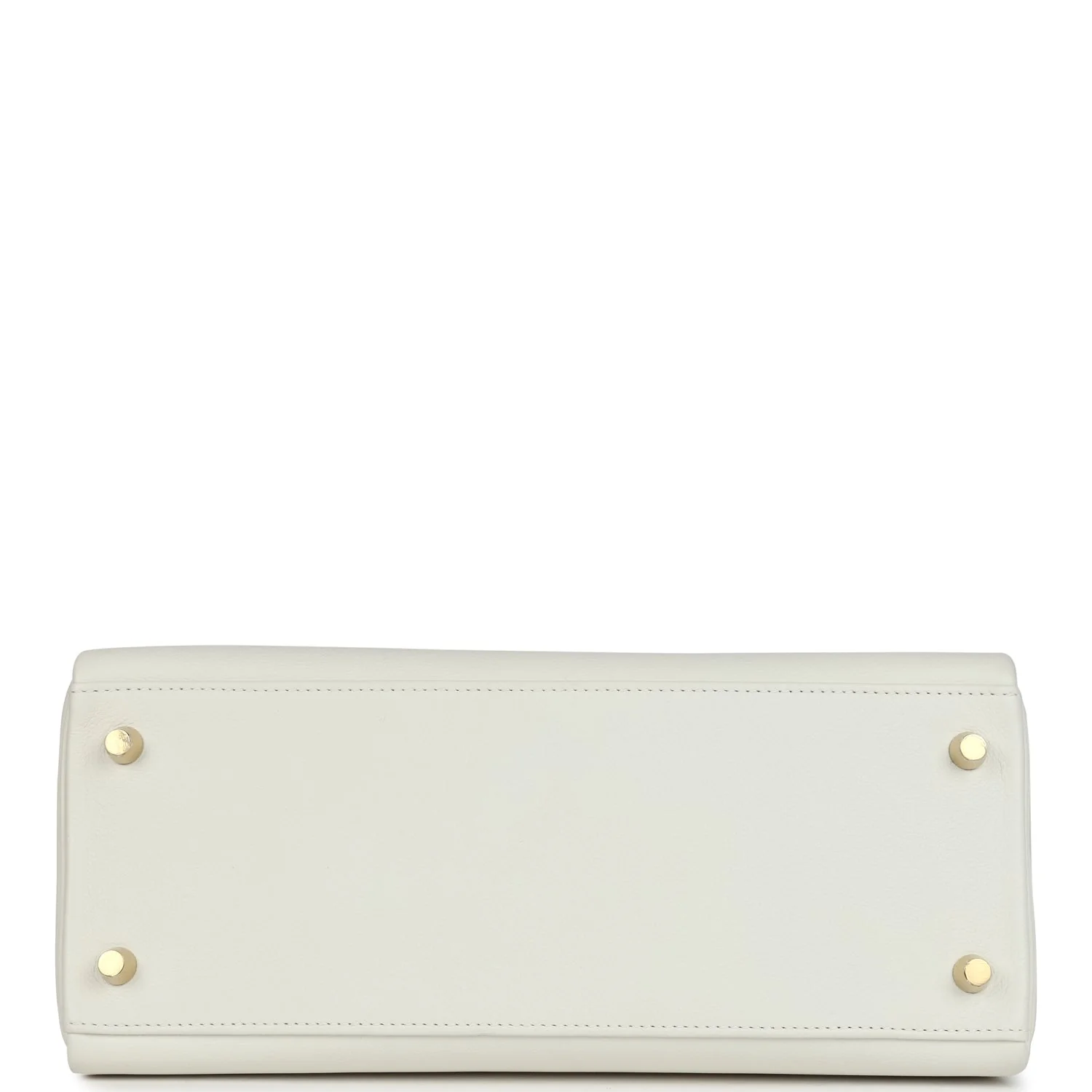 Hermes Kelly Retourne 28 White Evercolor Gold Hardware