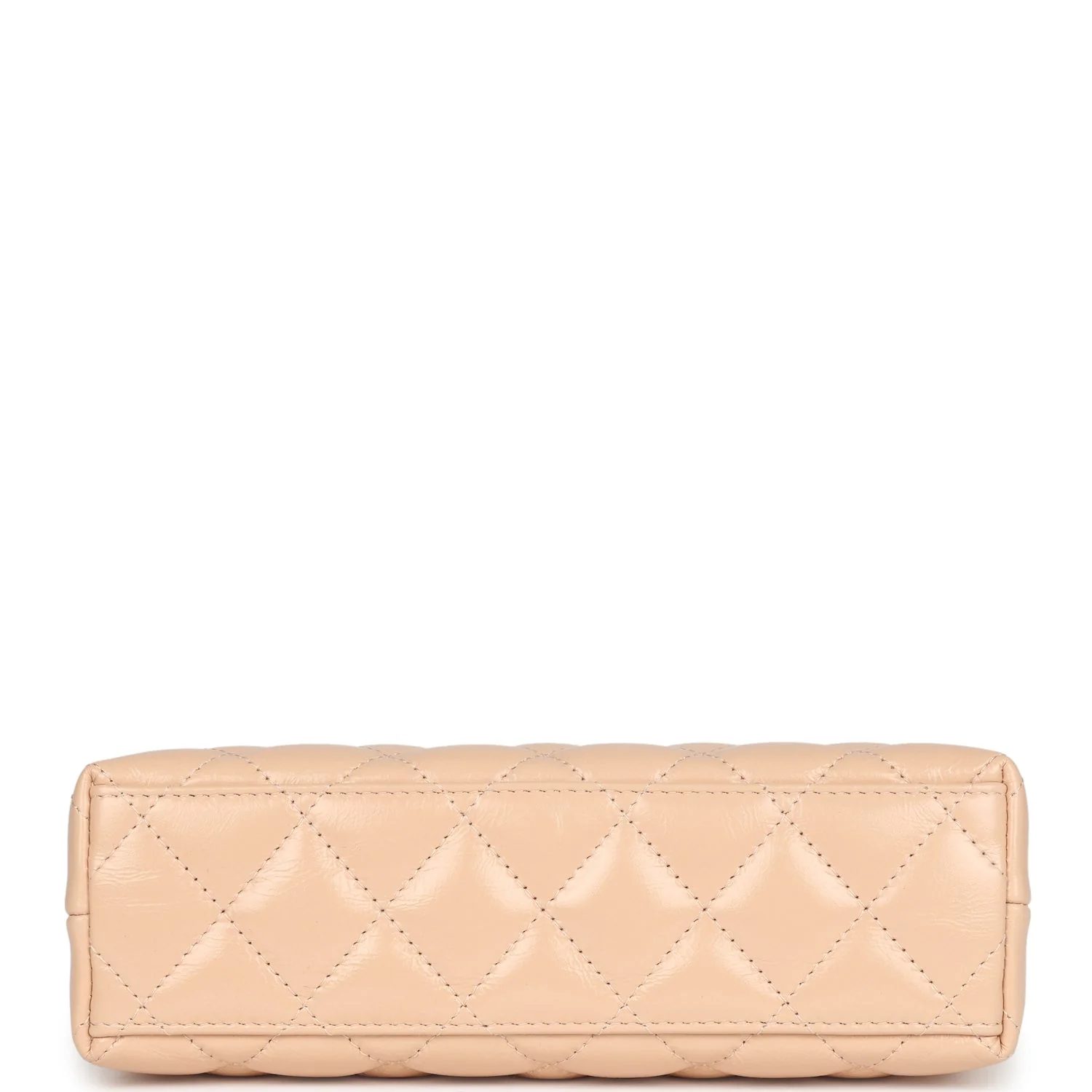 Chanel Small Kelly Shopper Beige Shiny Aged Calfskin Brushed Gold Hardware