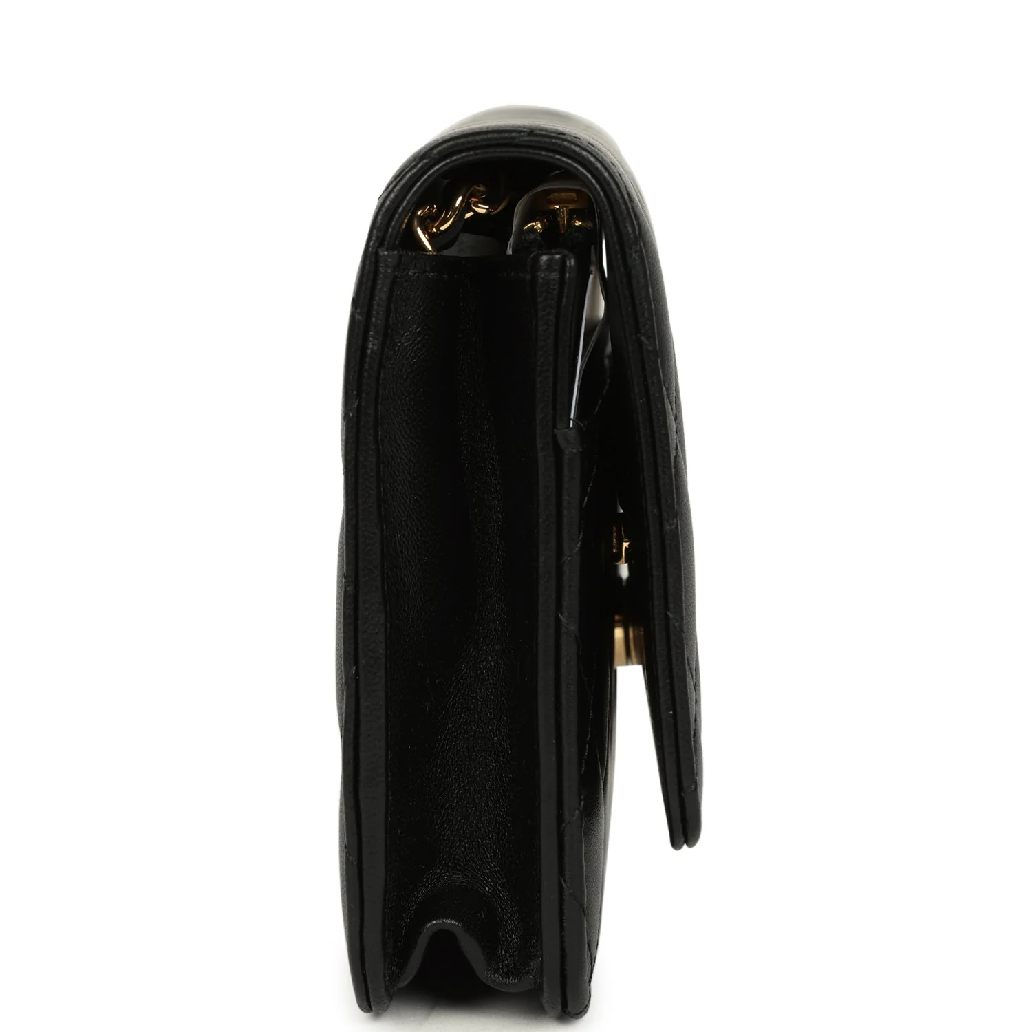 Chanel Wallet On Chain WOC Black Lambskin Gold Hardware