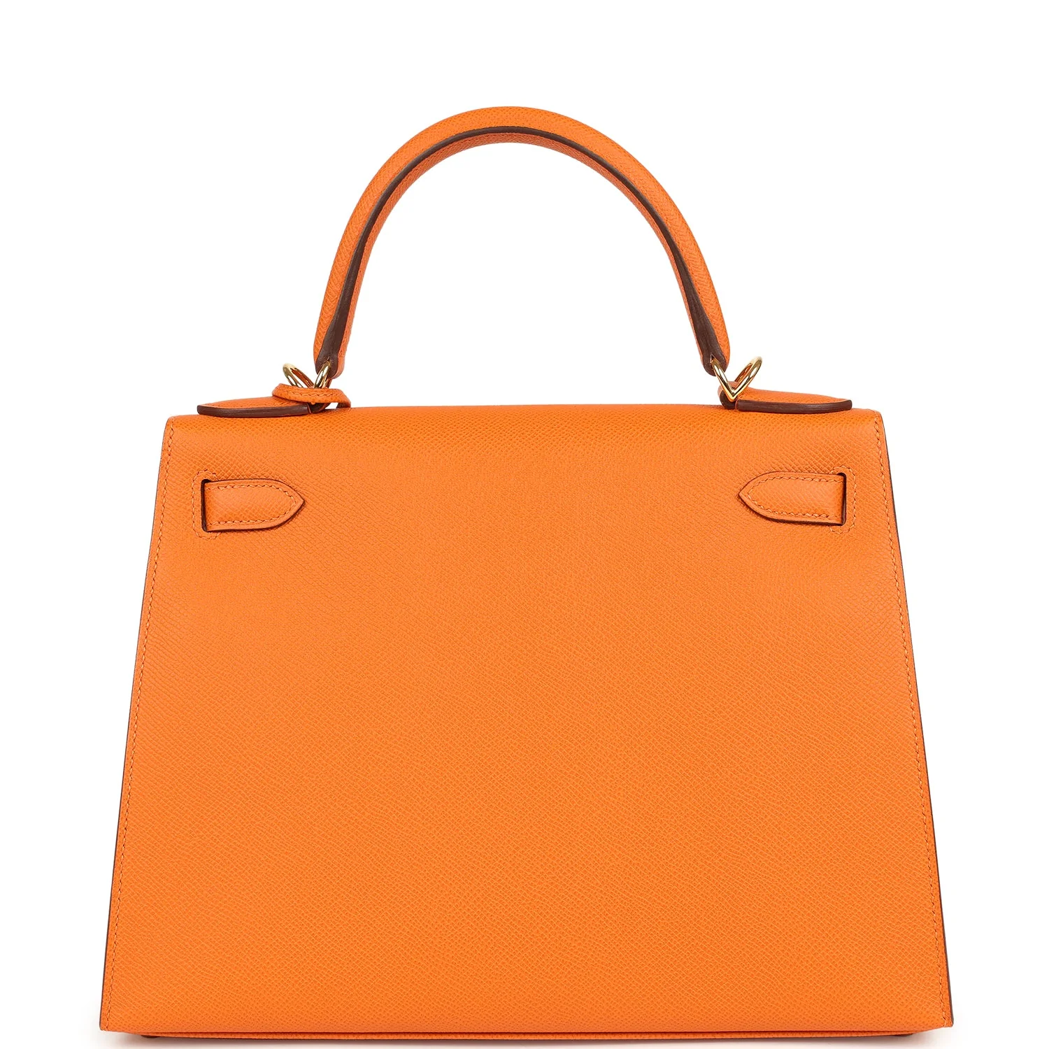 Hermes Kelly Sellier 28 Orange Epsom Gold Hardware