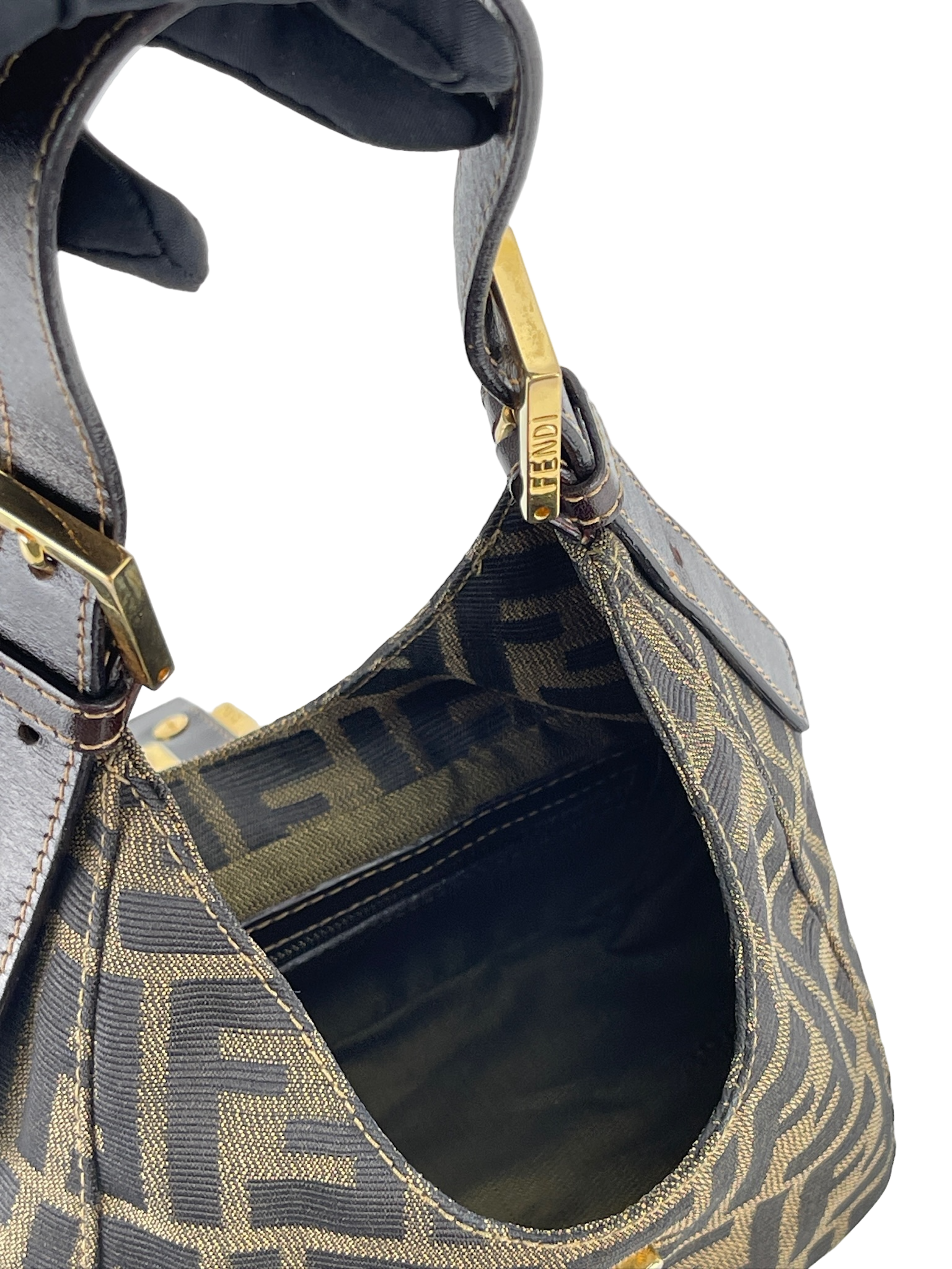 FENDI - Zucca Croissant Shoulder Bag