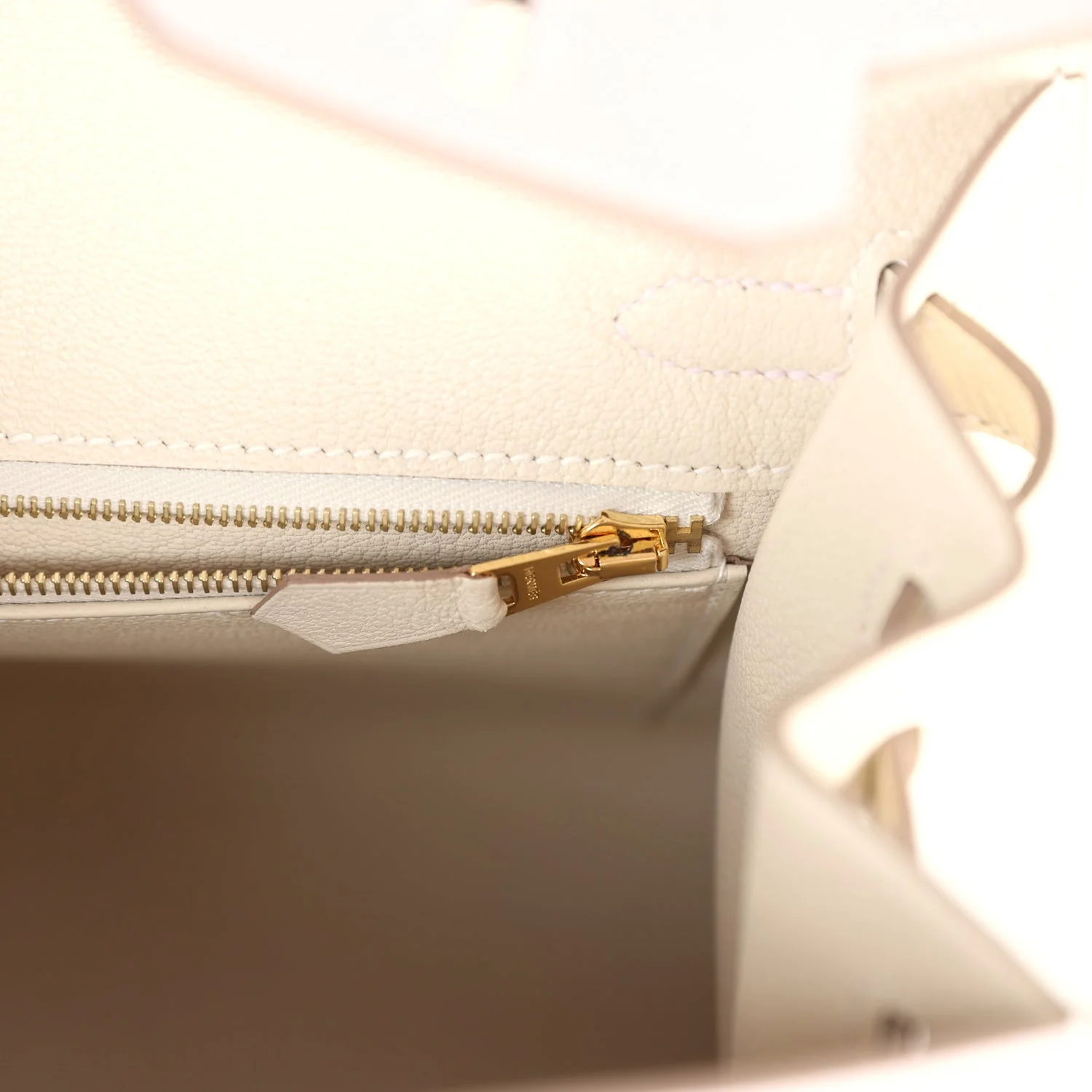 Hermes Special Order (HSS) Birkin Sellier 25 Mauve Pale and Craie Epsom Brushed Gold Hardware