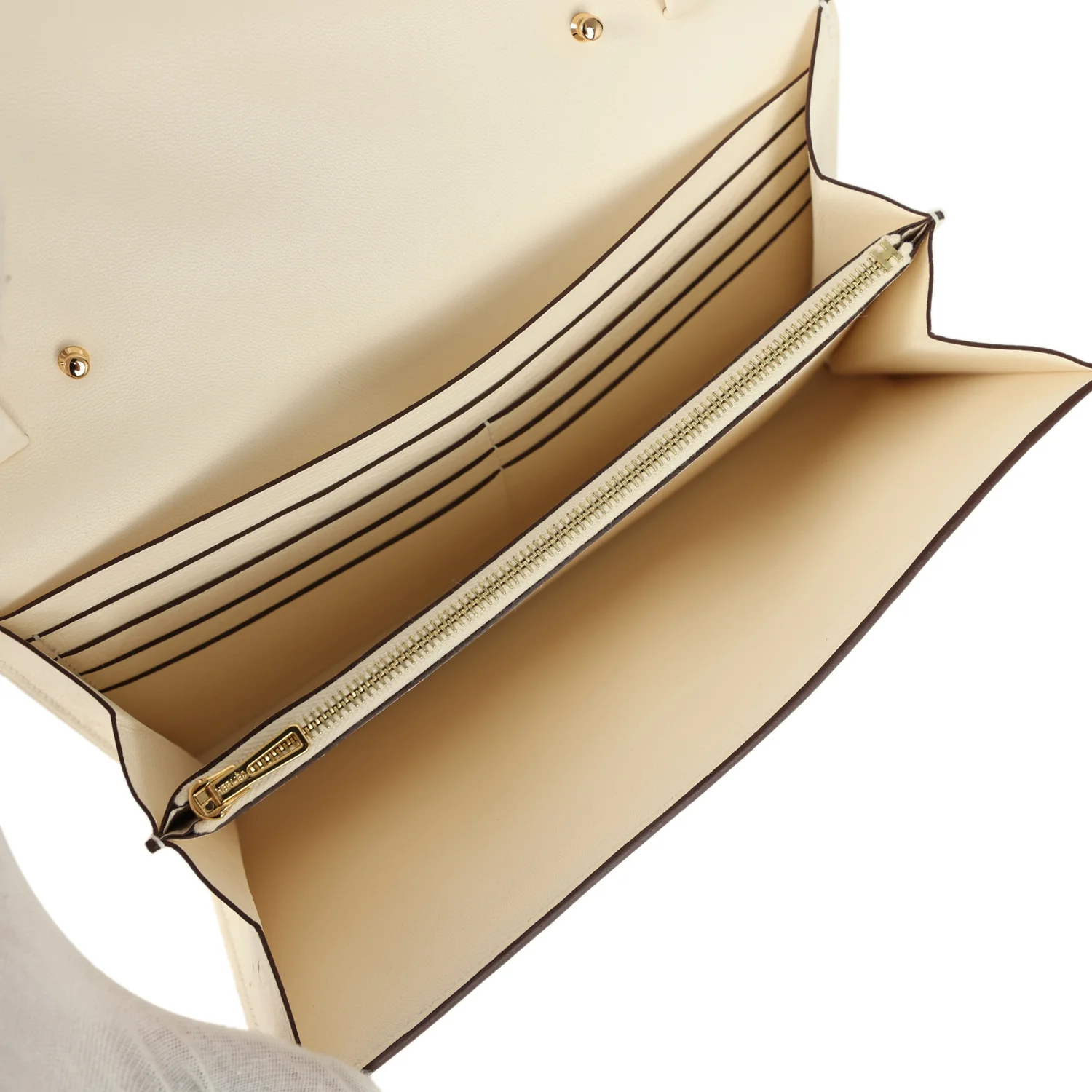 Hermes Constance Wallet To Go Nata Ostrich Gold Hardware