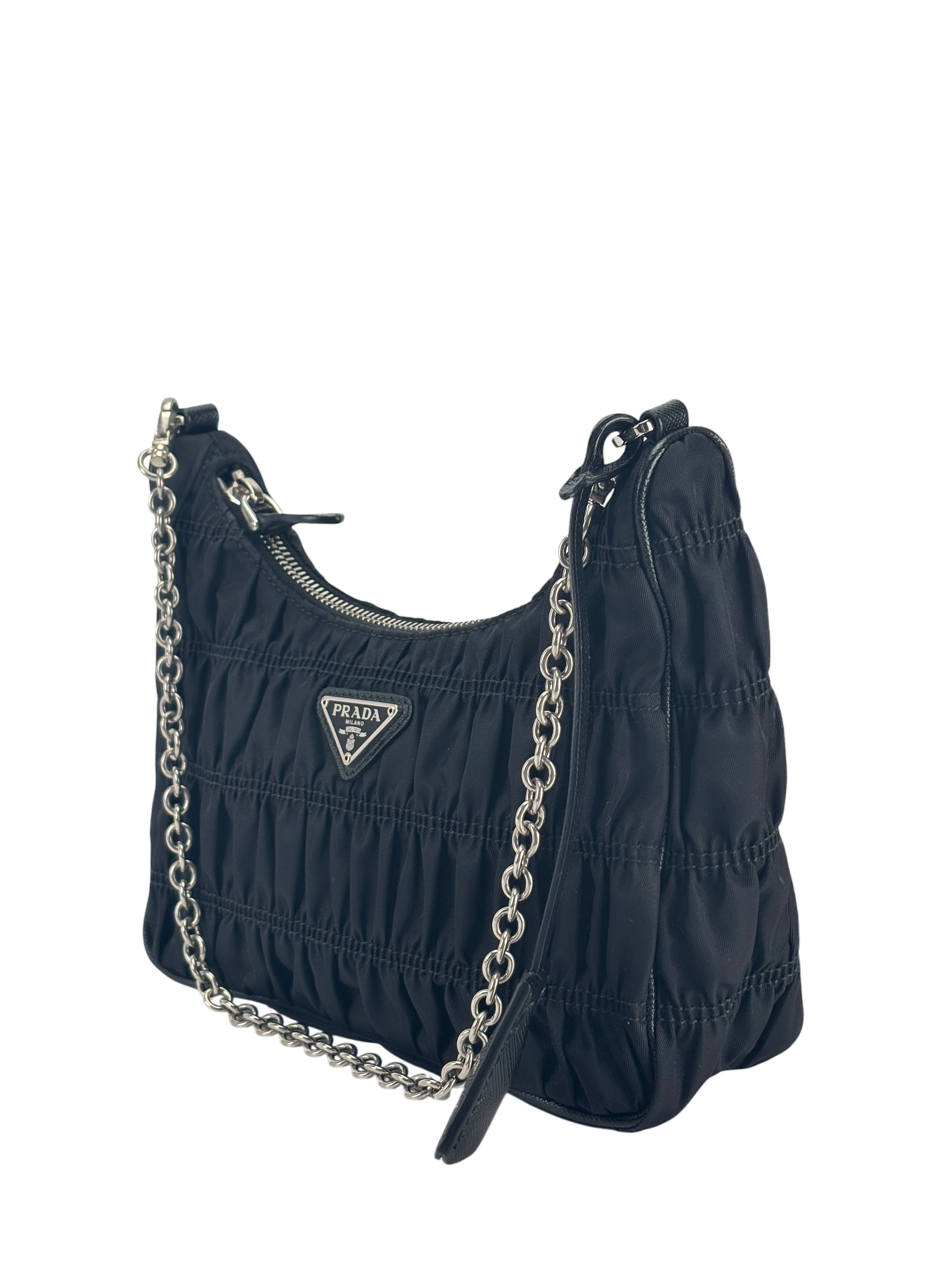 PRADA - Black Re-Edition 2005 Re-Nylon bag 3 in1 Saffiano x Tessuto