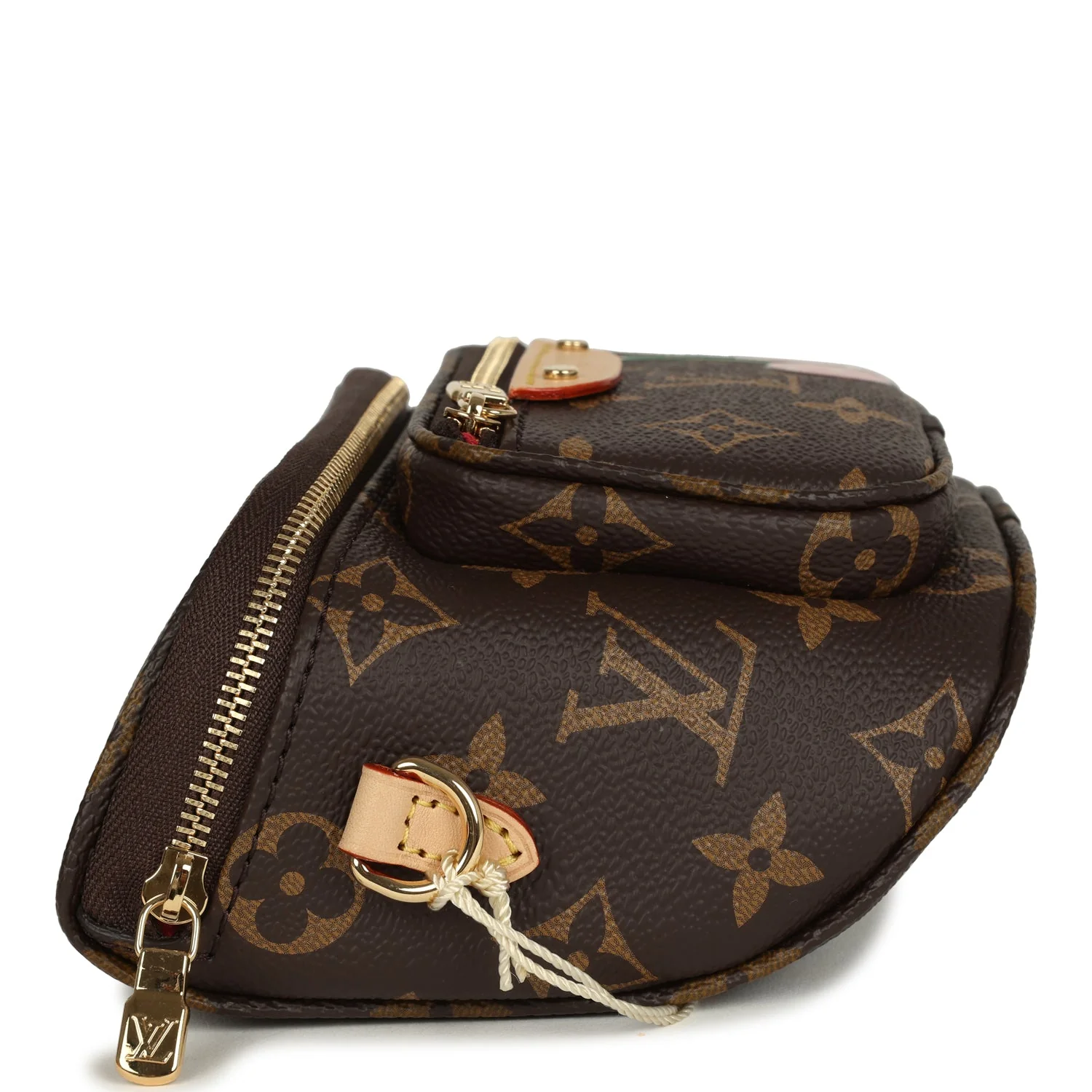 Louis Vuitton X Takashi Murakami Mini Bumbag Cherry Brown Monogram Gold Hardware