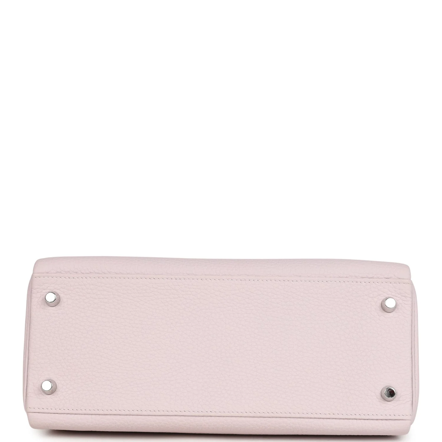 Pre-owned Hermes Kelly Retourne 28 Mauve Pale Clemence Palladium Hardware