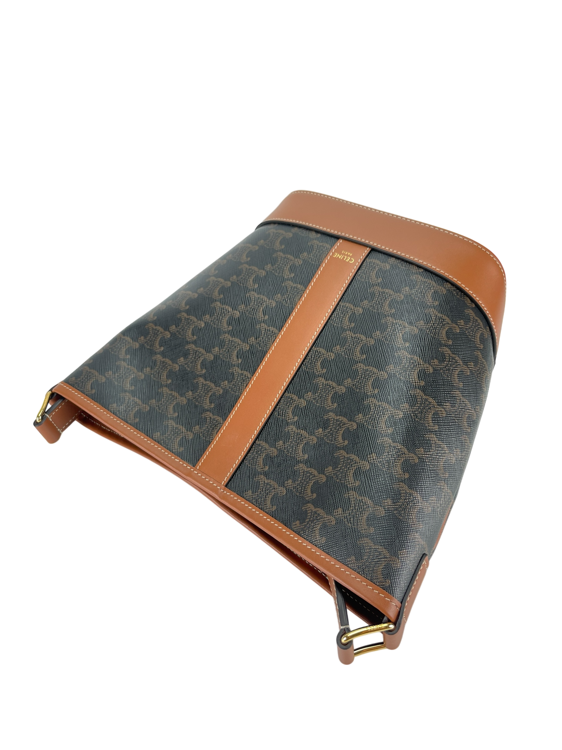 CELINE - Small Bucket Bag Brown Triomphe Canvas