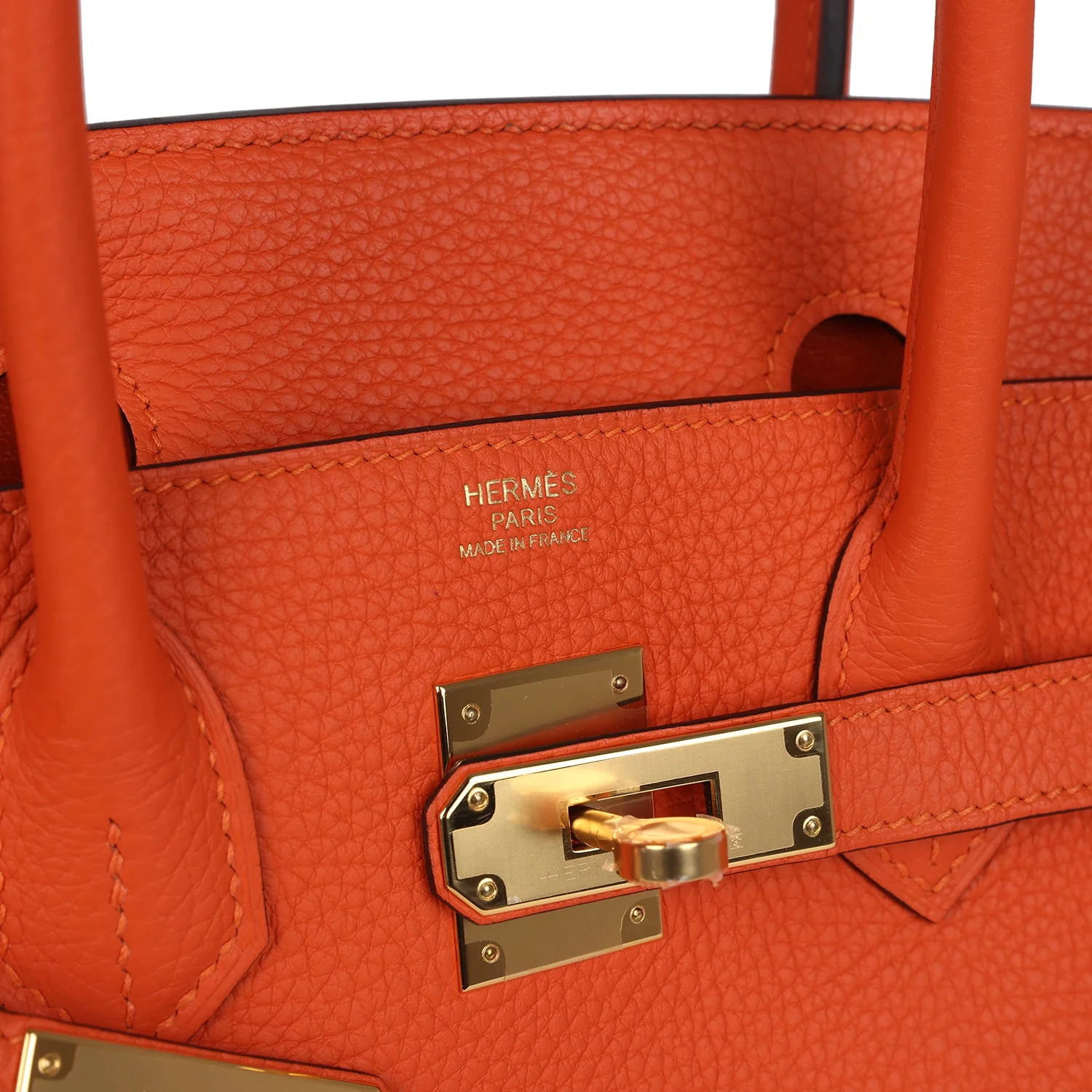 Hermes Birkin 30 Feu Togo Gold Hardware