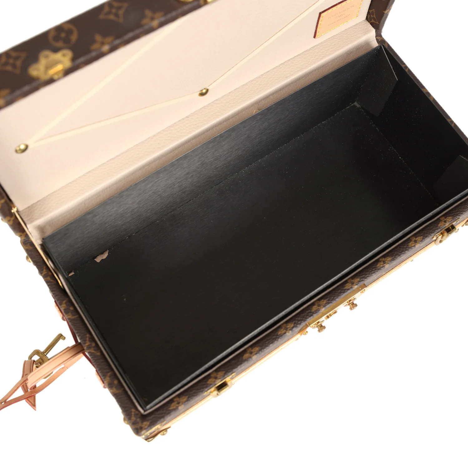 Pre-owned Louis Vuitton Malle Fleurs Trunk Brown Monogram Brass Hardware