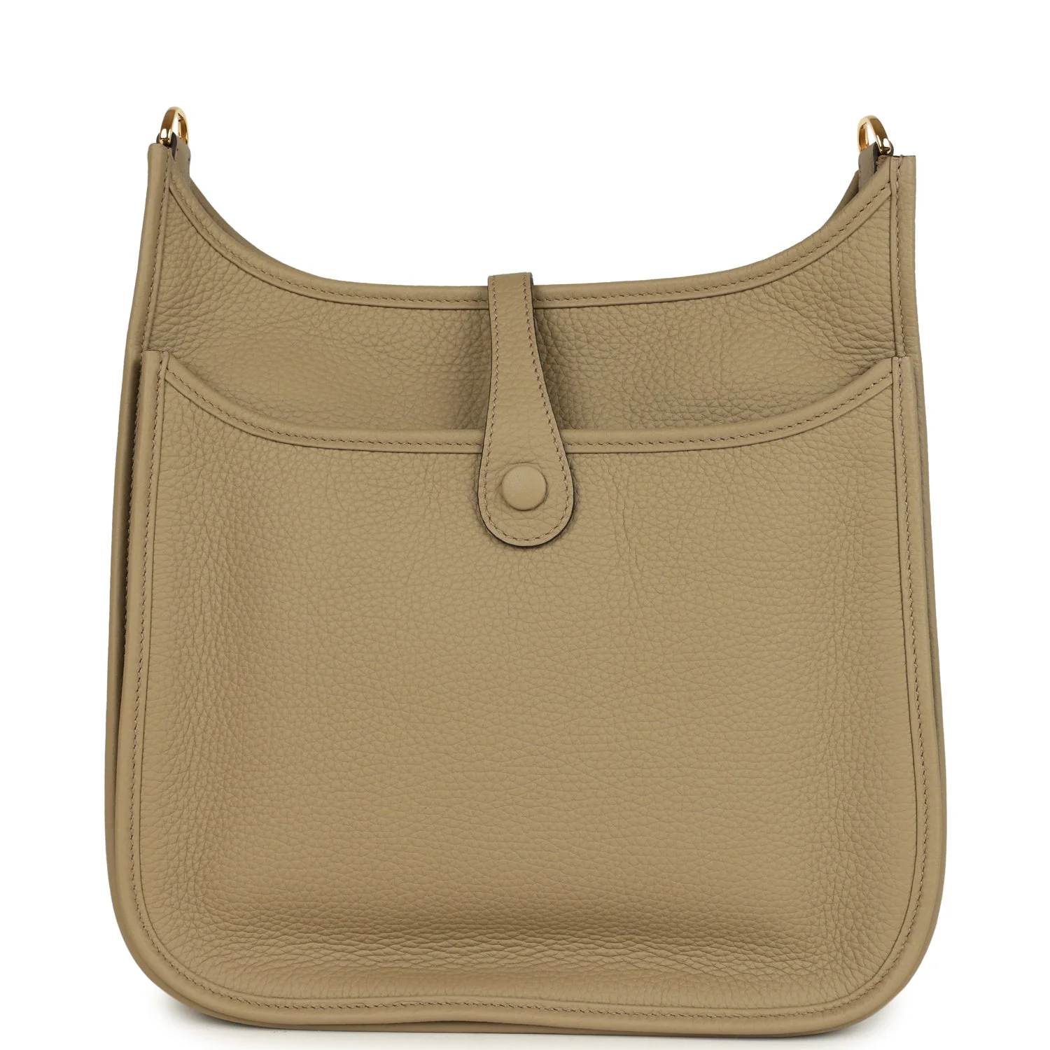 Hermes Evelyne III PM Beige Marfa Clemence Gold Hardware