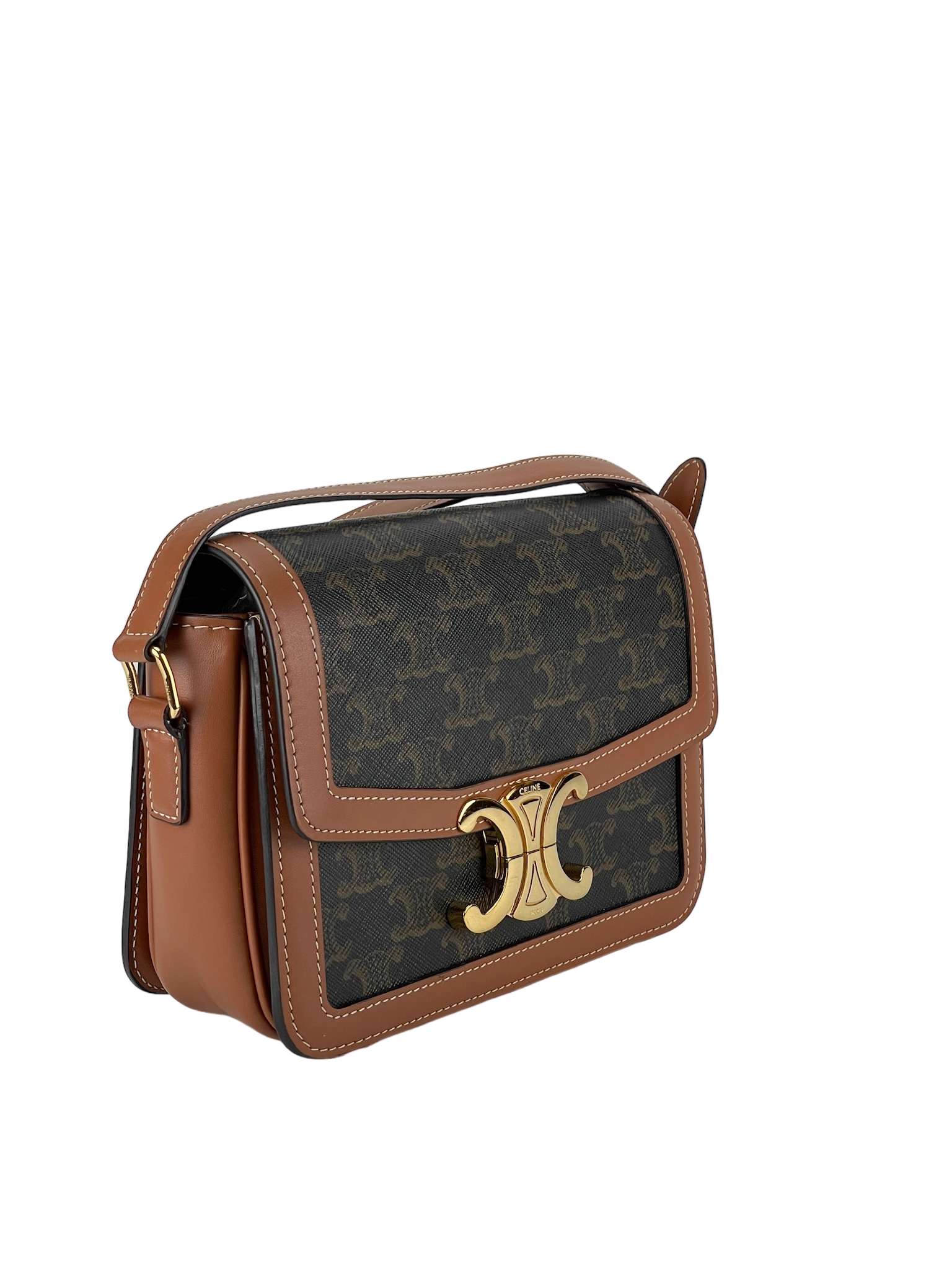 CELINE - Brown Triomphe Shoulder Bag