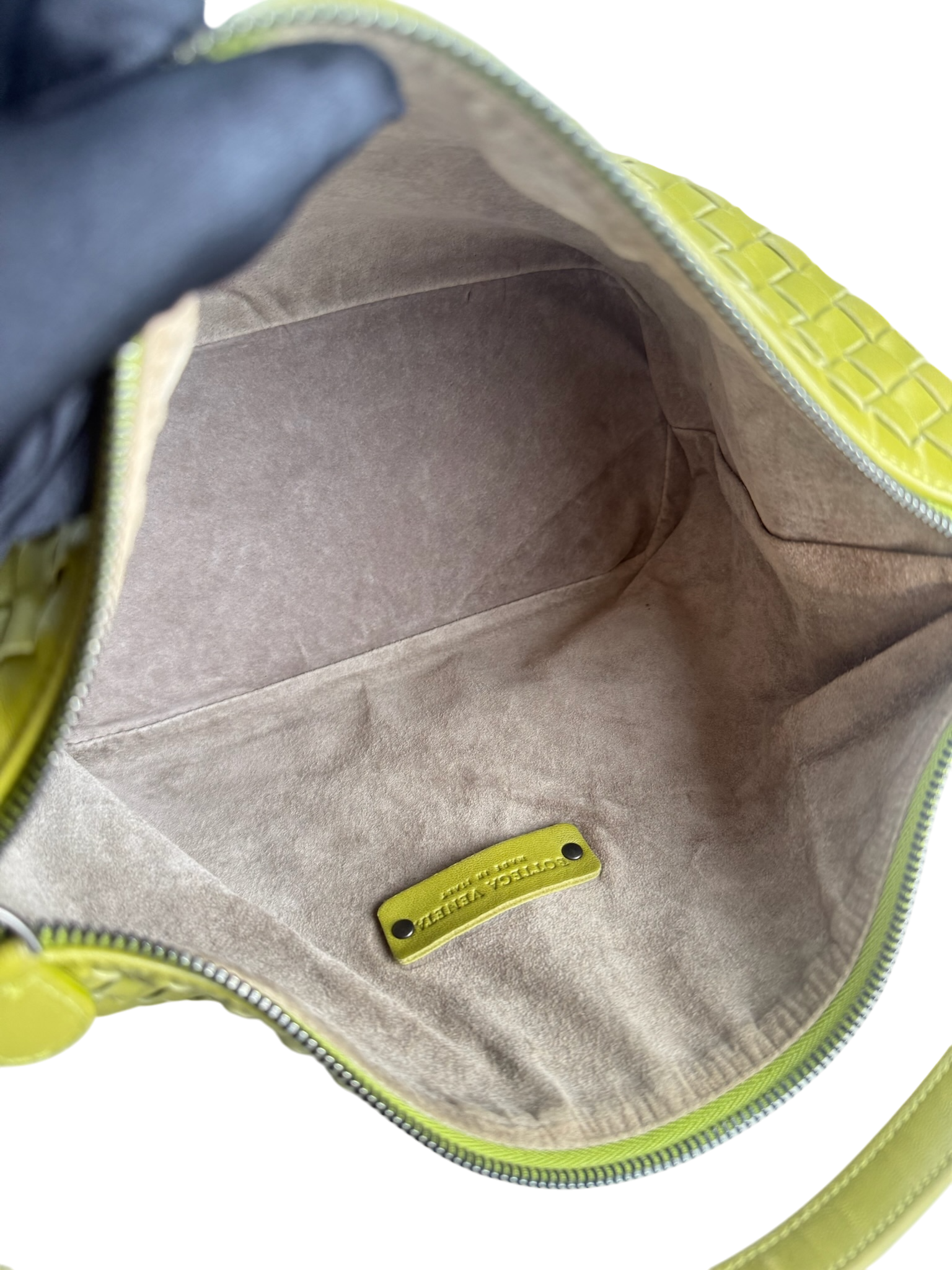 BOTTEGA VENETA - Nappa Intrecciato Small Shoulder Bag Assenzio