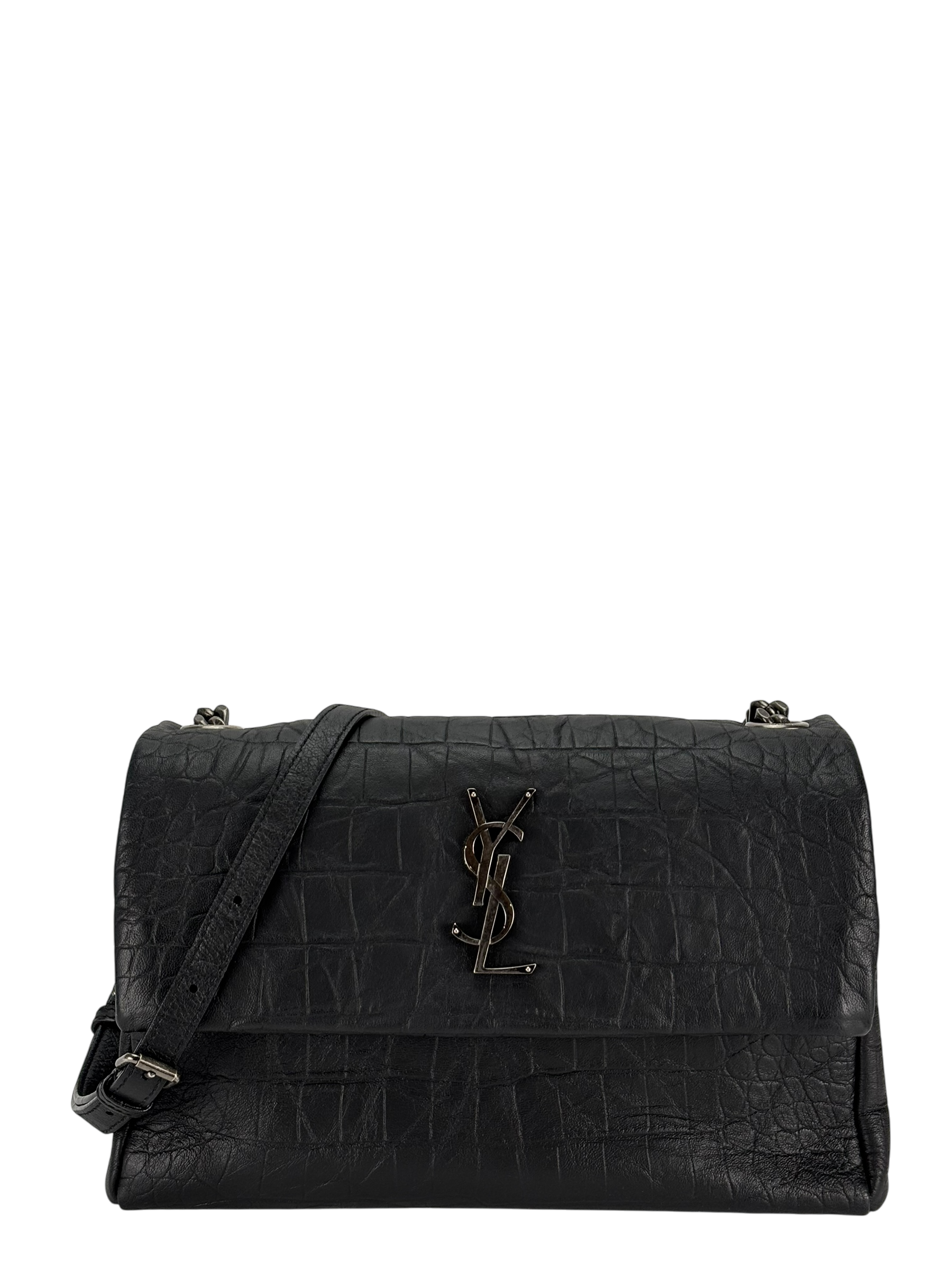 SAINT LAURENT - Black Monogram West Hollywood Shoulder Bag
