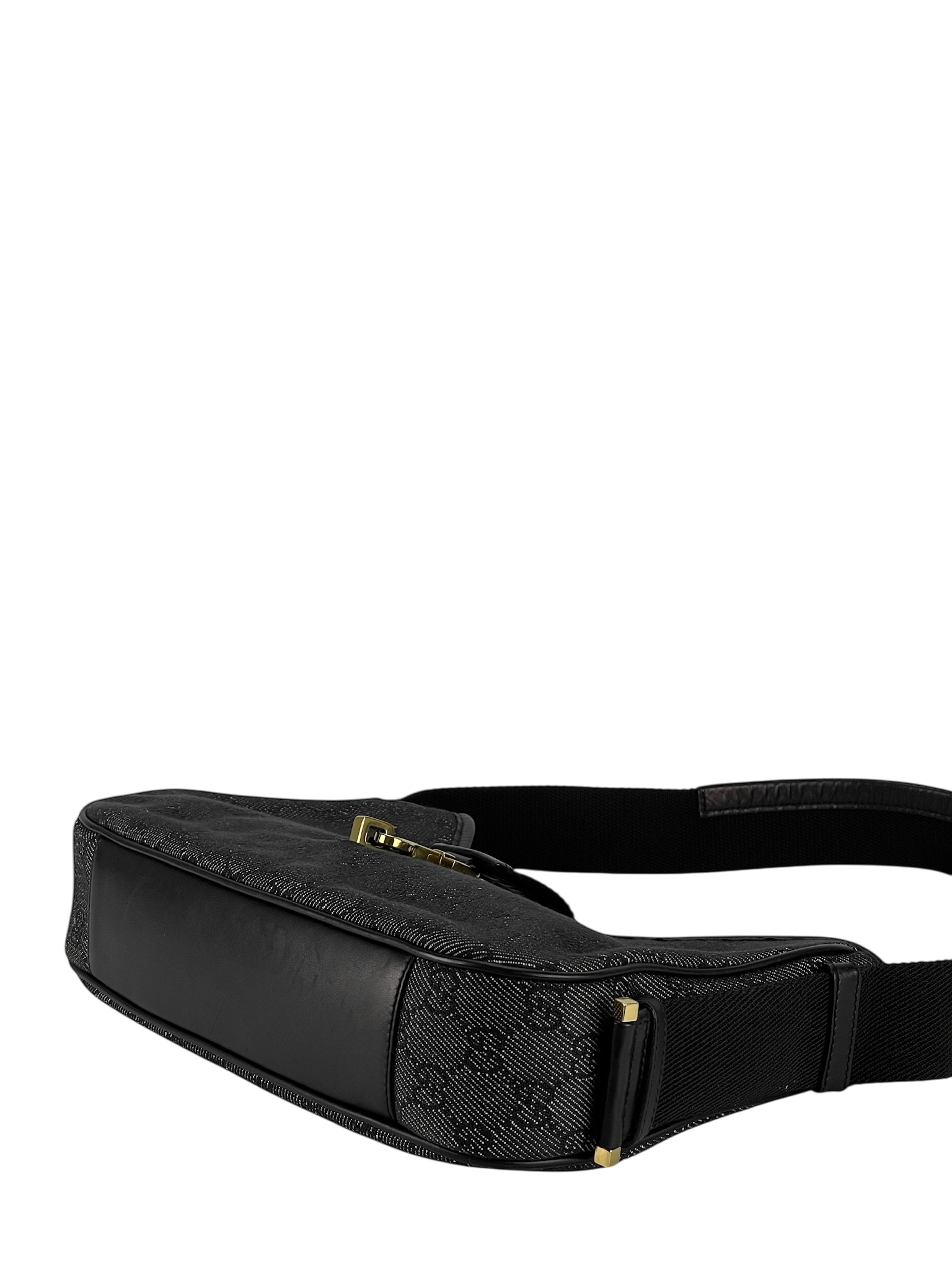 GUCCI - Denim GG Fabric Small Jackie Shoulder Bag