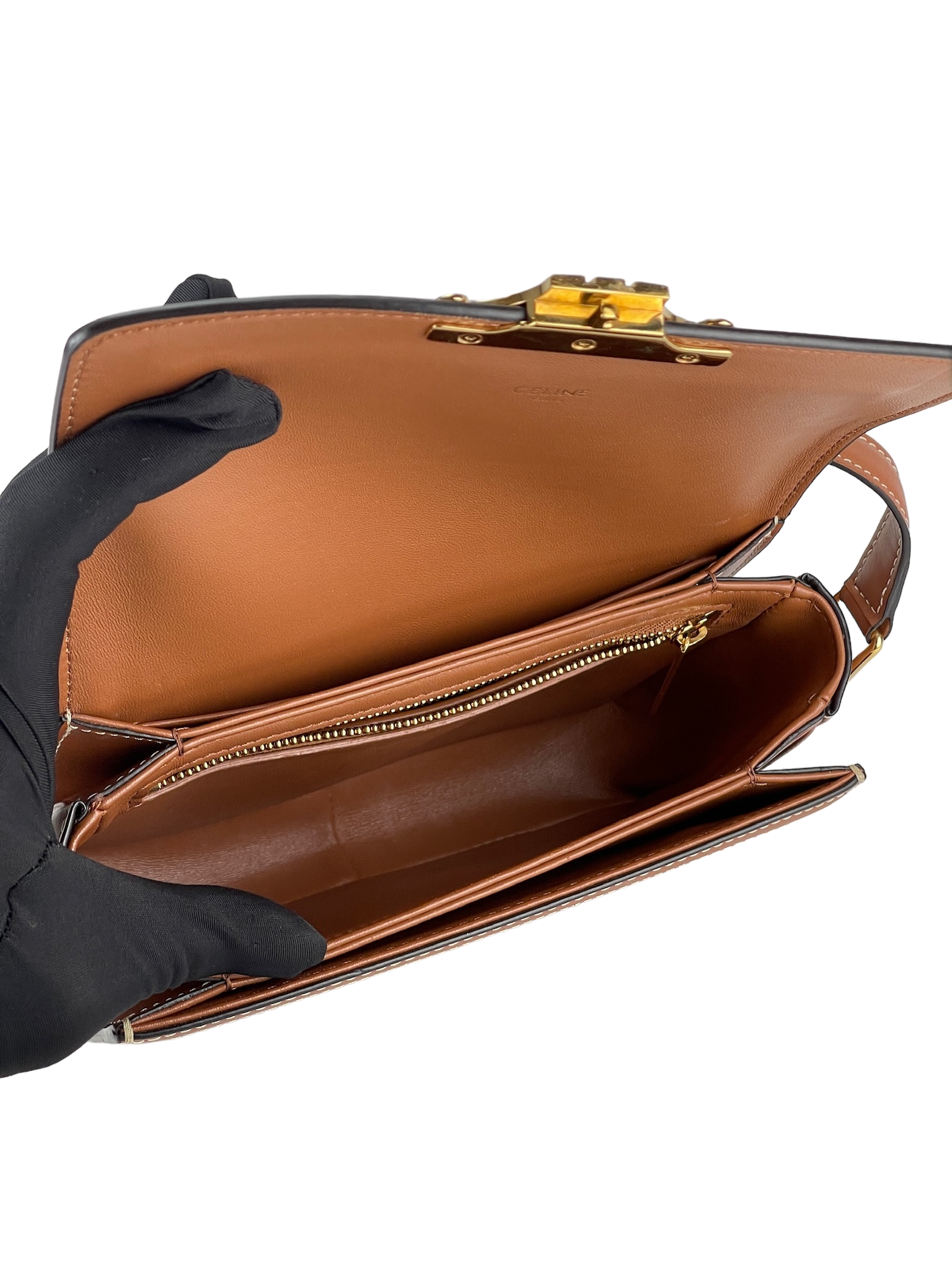 CELINE - Brown Triomphe Shoulder Bag