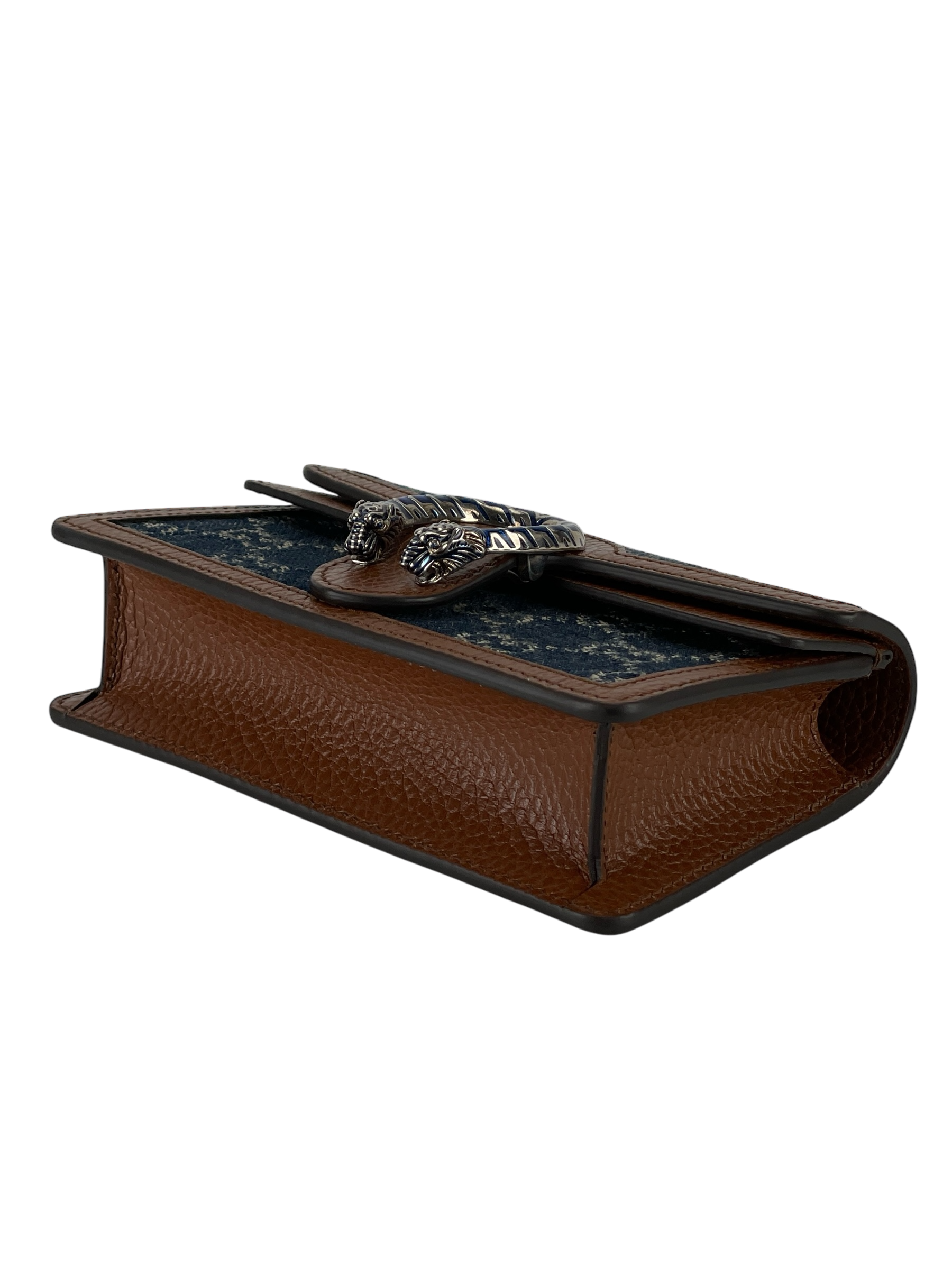 GUCCI - Denim GG Dollar Enamel Super Mini Dionysus Shoulder Bag