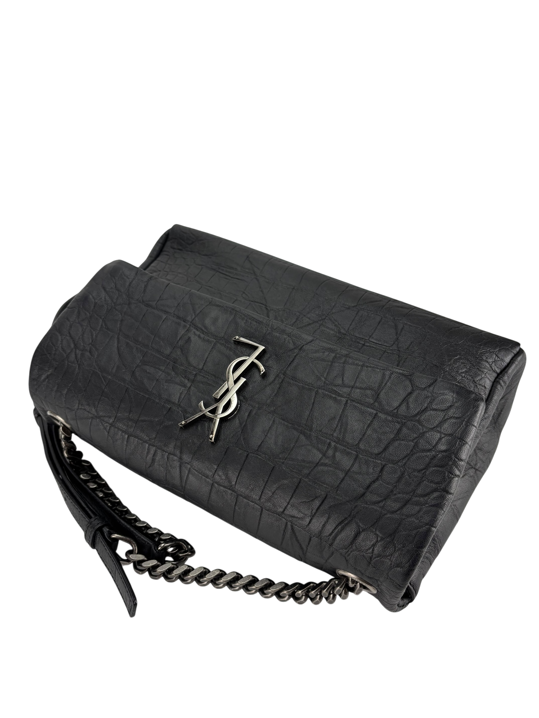 SAINT LAURENT - Black Monogram West Hollywood Shoulder Bag