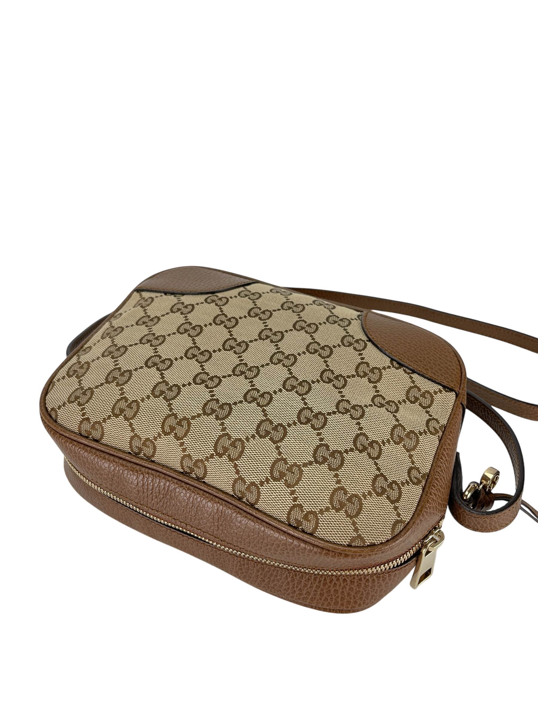 GUCCI - GG Canvas Camera Shoulder Bag Beige