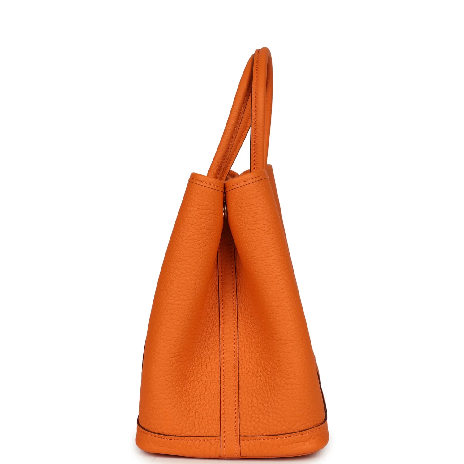Hermes Garden Party 30 Orange Negonda Palladium Hardware