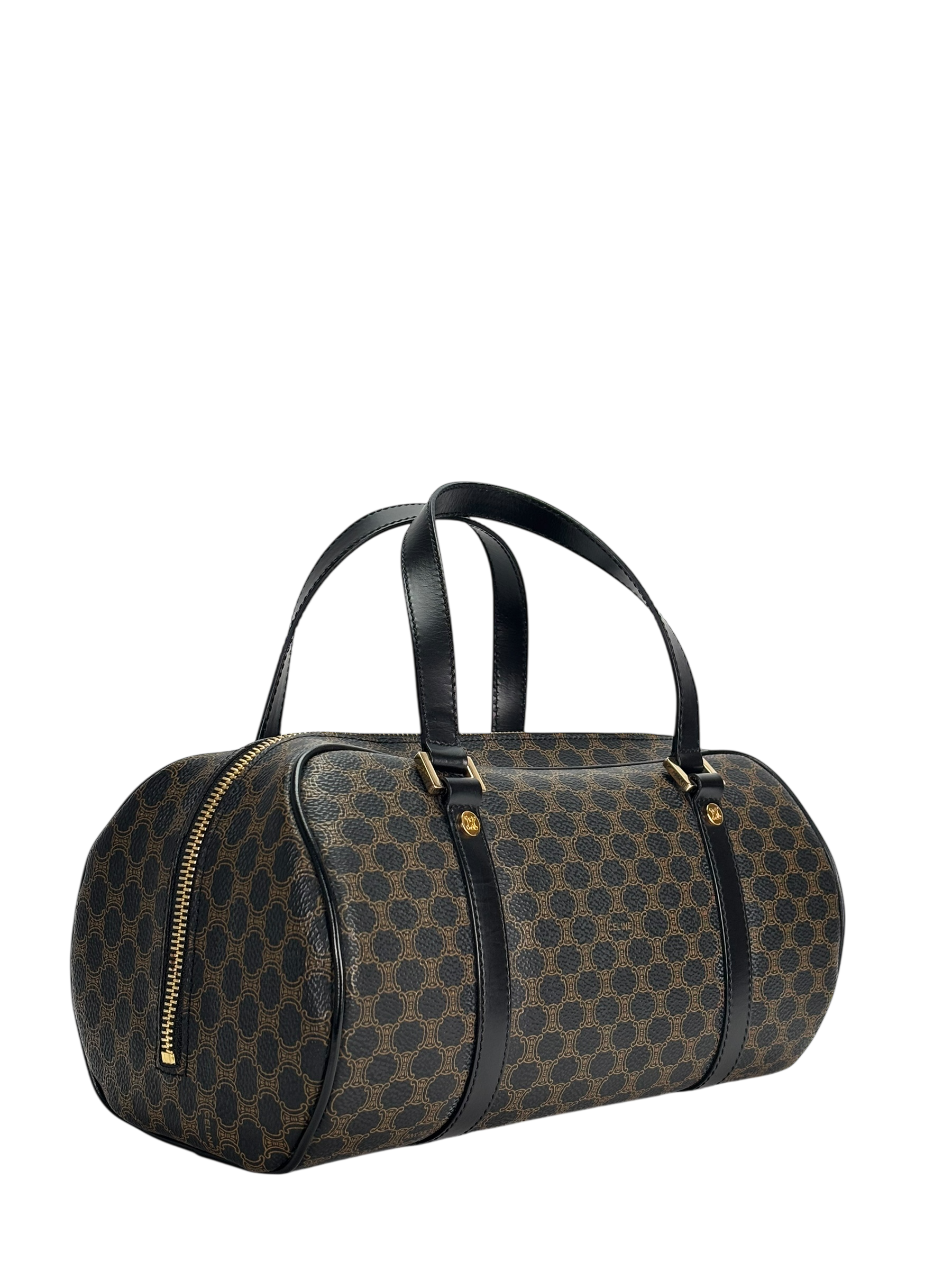 CELINE - Black Macadam Papillon Hand Bag