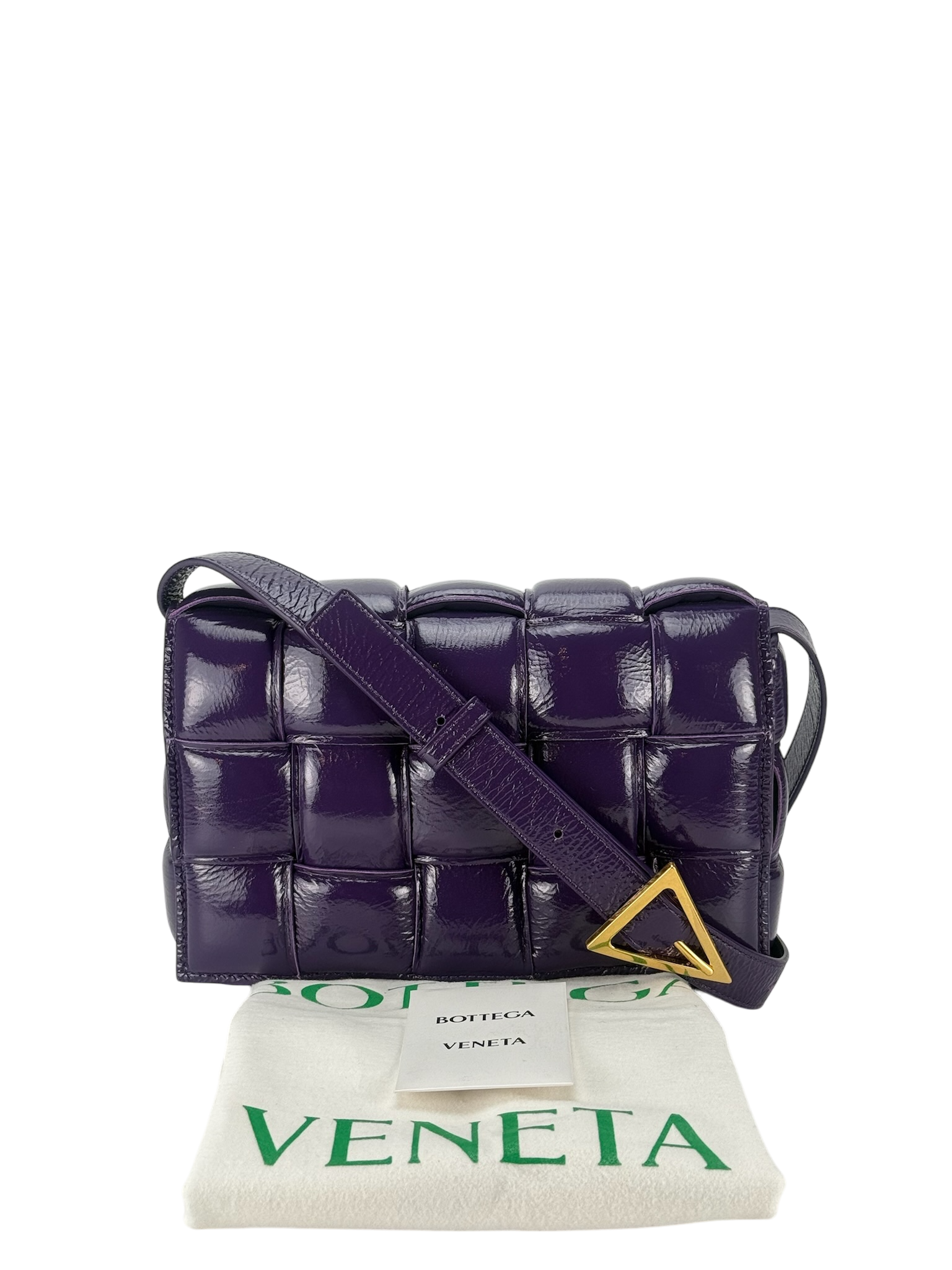 BOTTEGA VENETA - Raisin Cassette Lambskin Leather Crossbody bag