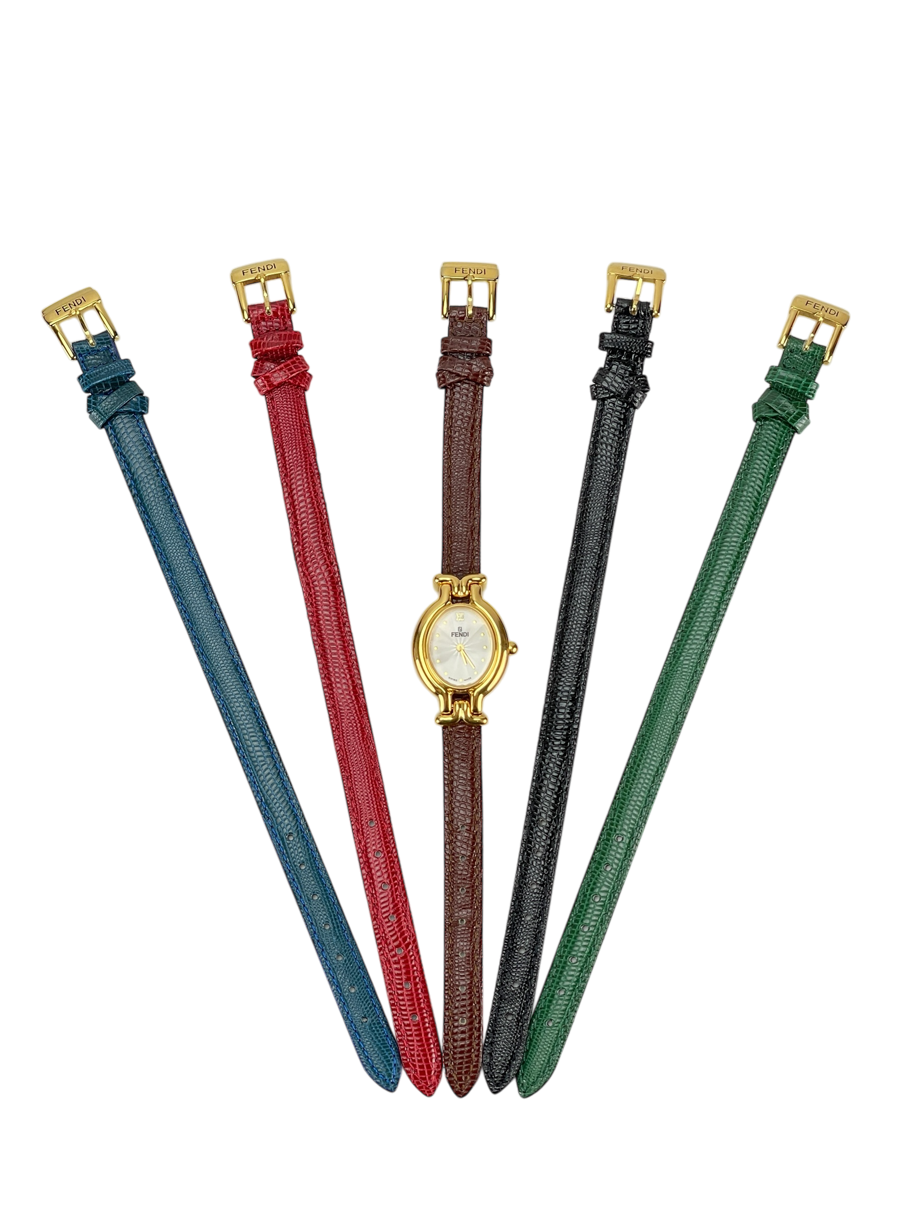 FENDI - Chameleon Interchangeable Strap Watch ( 5 Color )
