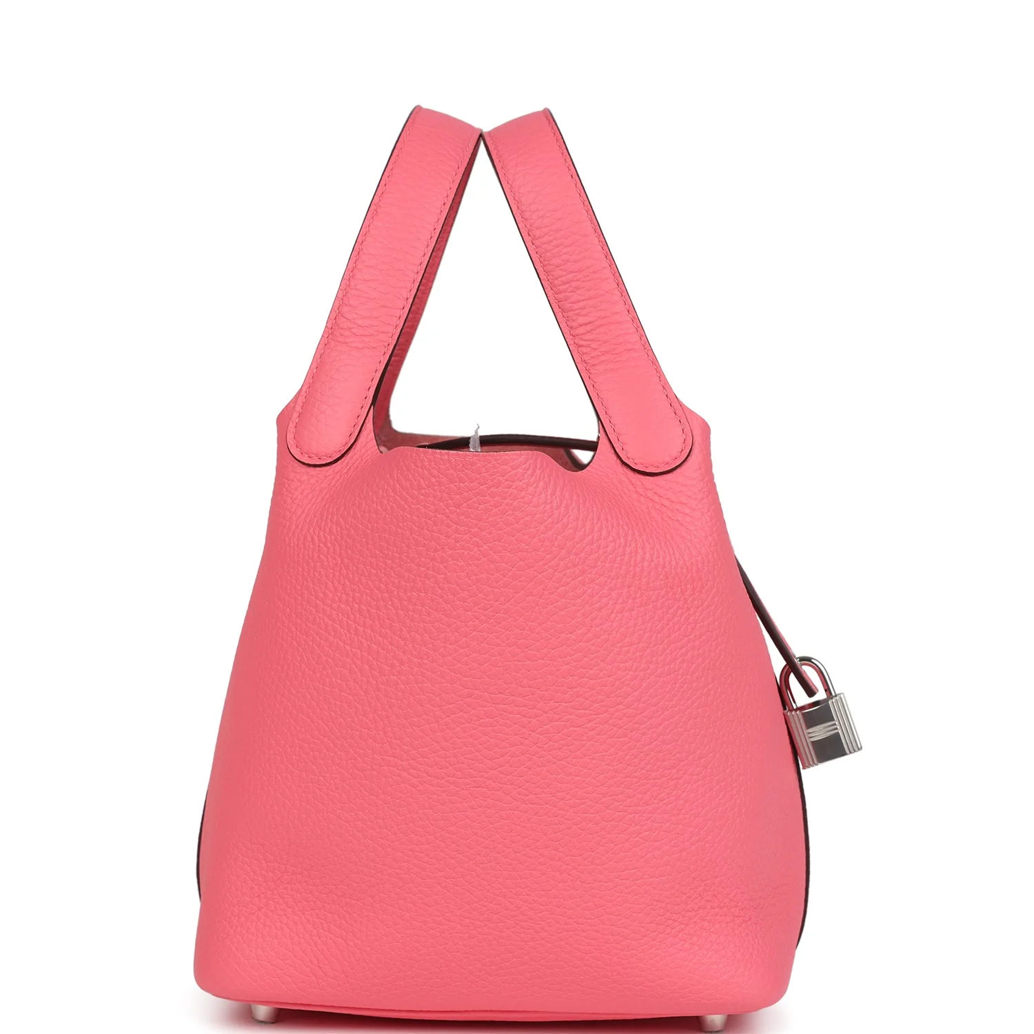 Hermes Picotin Lock 18 Rose Azalee Clemence Palladium Hardware