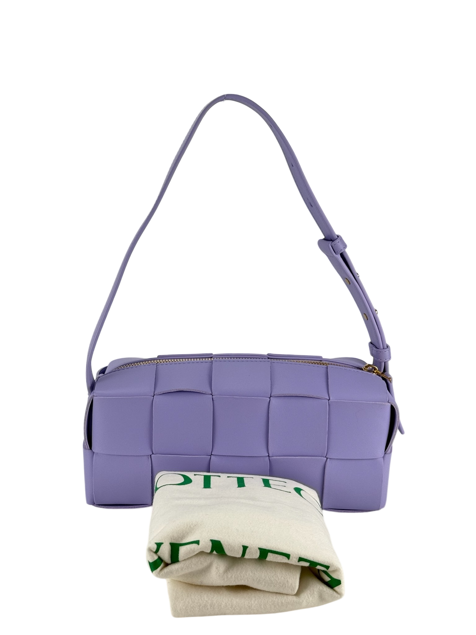 BOTTEGA VENETA - Purple Maxi Intrecciato Leather Shoulder Bag