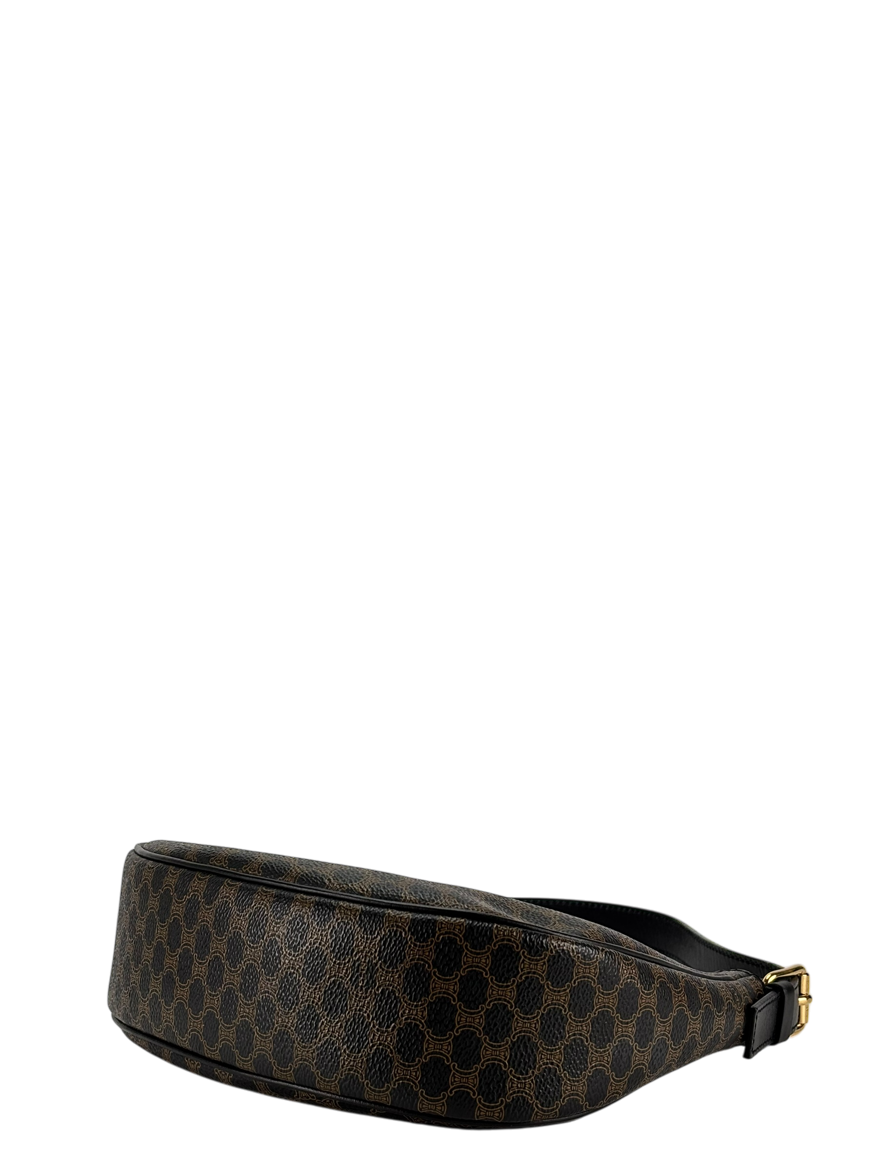 CELINE - Ava Bag In Triomphe Canvas and Calfskin Black