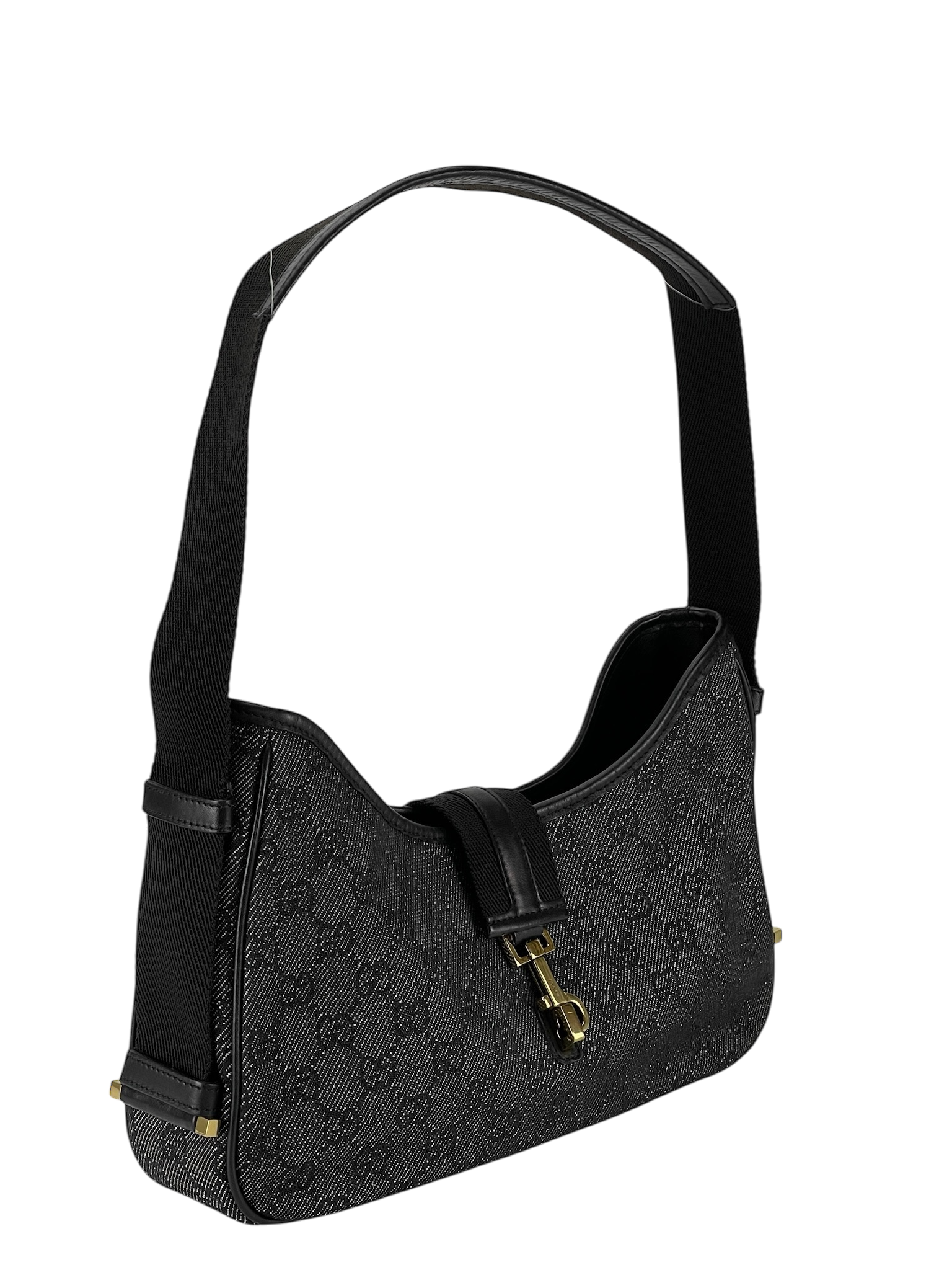 GUCCI - Denim GG Fabric Small Jackie Shoulder Bag