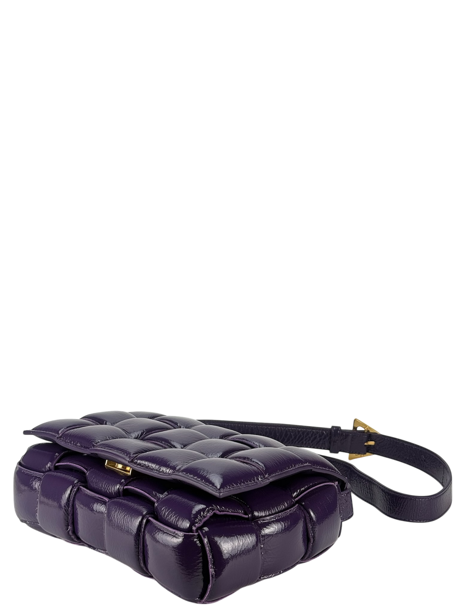 BOTTEGA VENETA - Raisin Cassette Lambskin Leather Crossbody bag