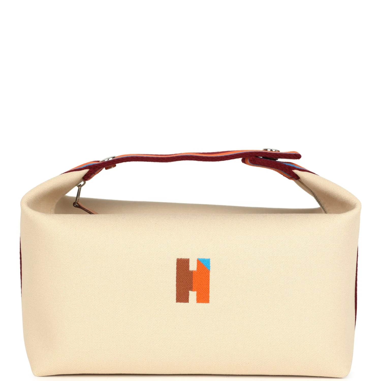 Hermes Bride A Brac Pavillon GM Naturel Canvas Palladium Hardware