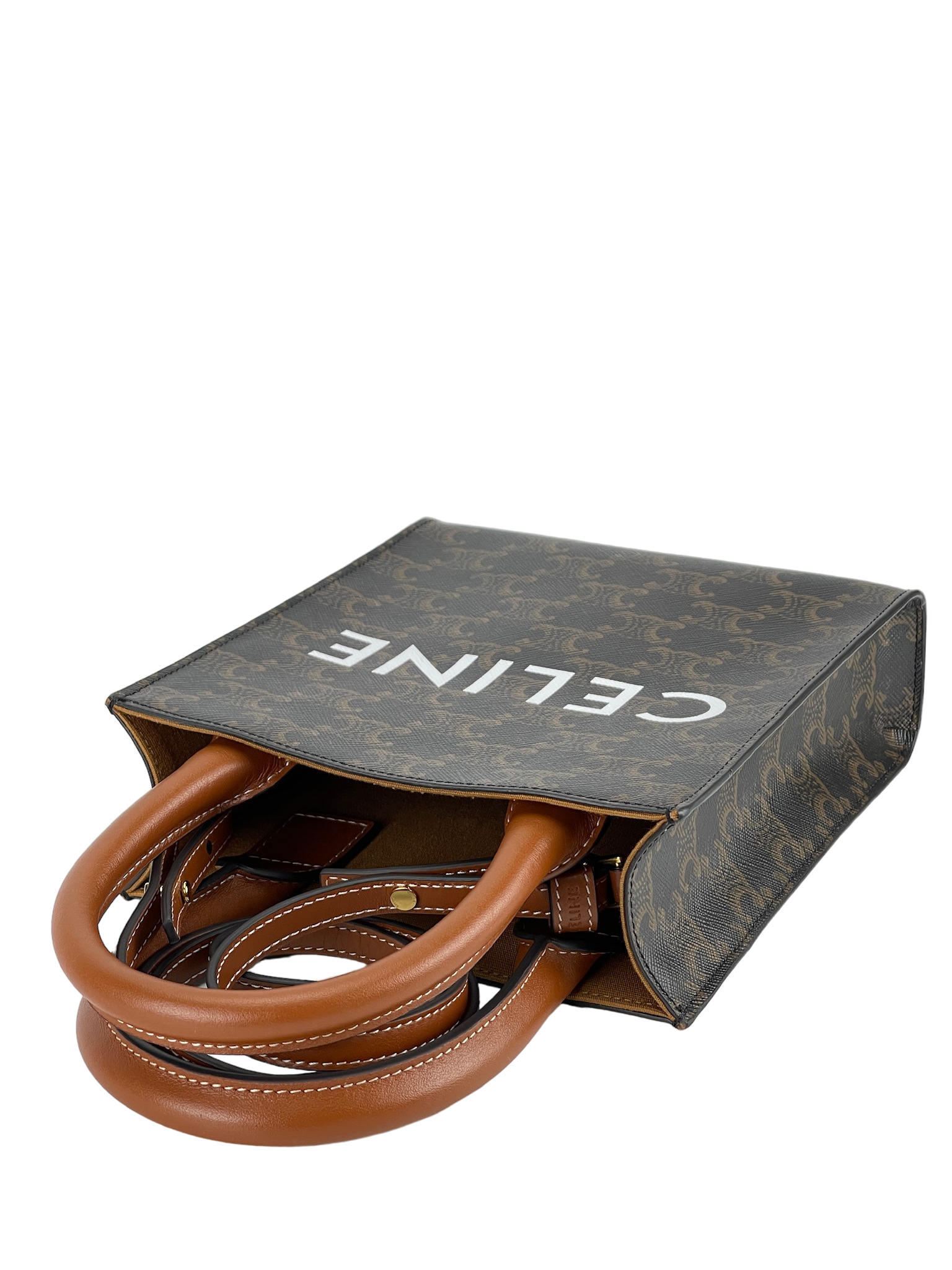 CELINE - Vertical Canvas Mini Tote Bag