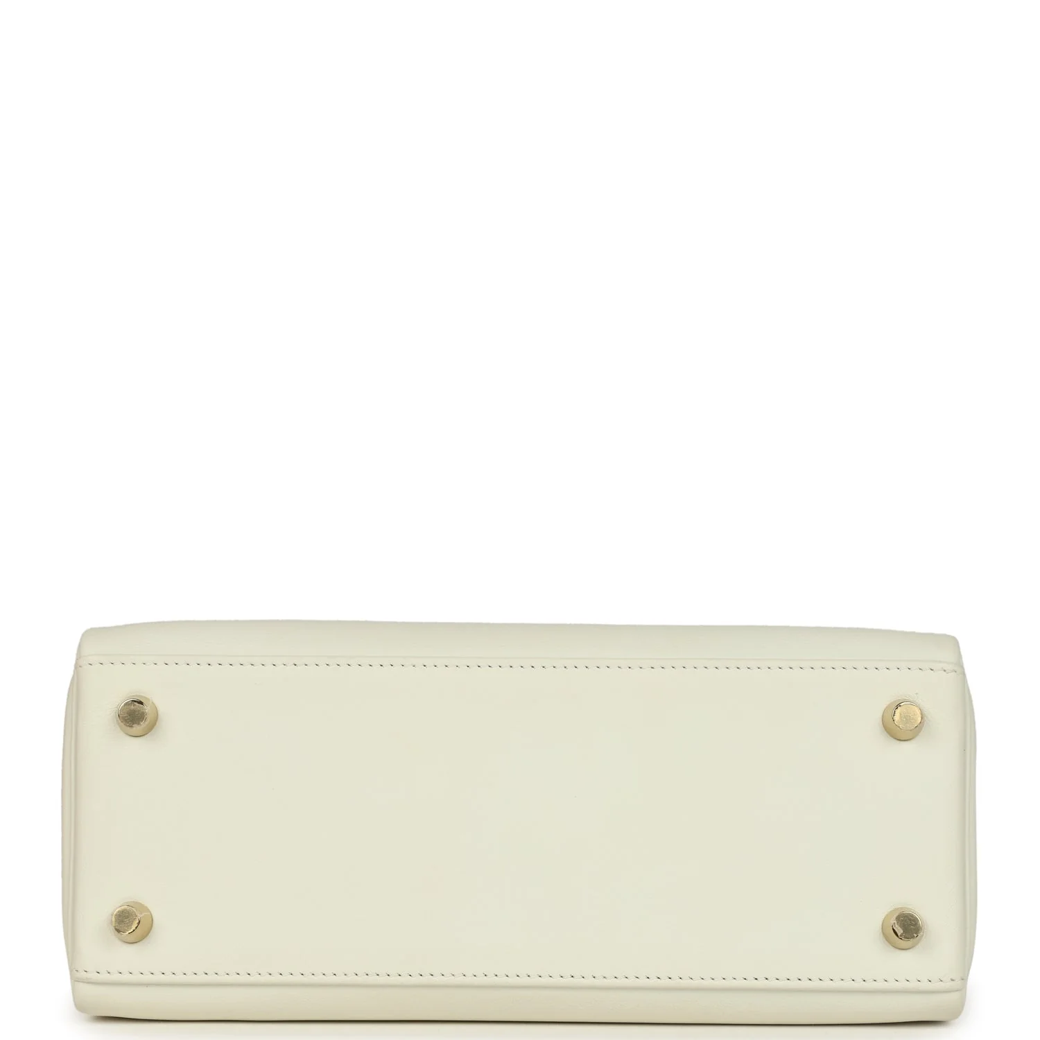 Pre-owned Hermes Kelly Retourne 25 Mushroom Swift Gold Hardware