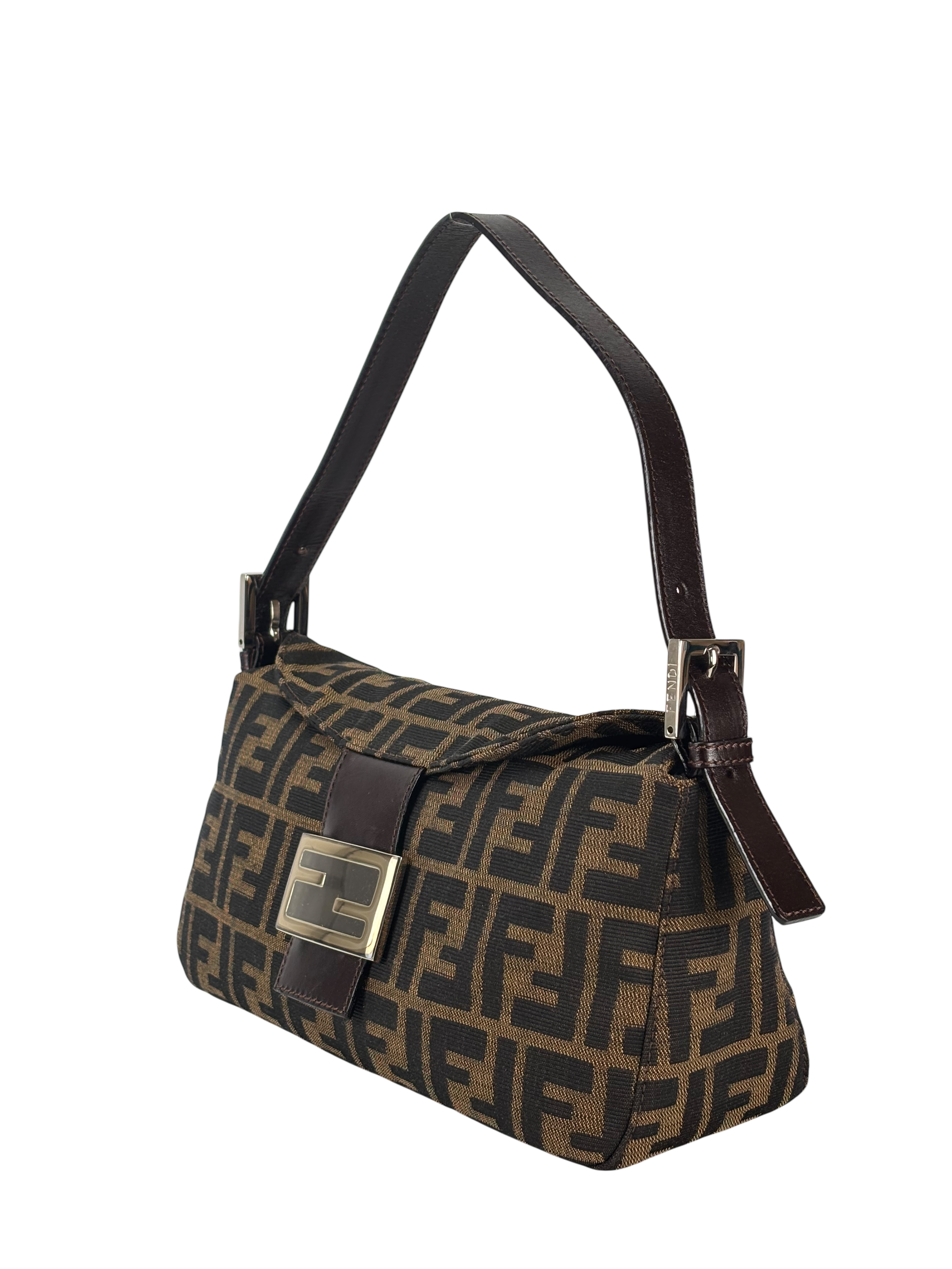 FENDI - Zucca Canvas Baguette Shoulder Bag