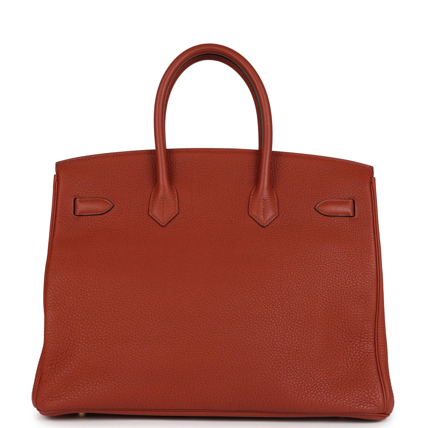 Pre-owned Hermes Birkin 35 Cuivre Togo Gold Hardware