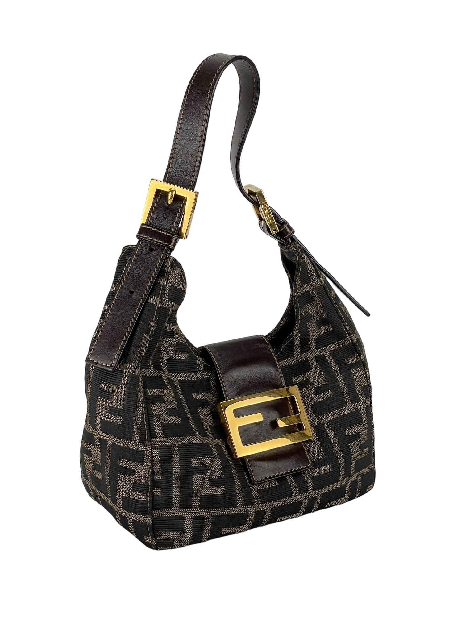 FENDI - Zucca Croissant Shoulder Bag