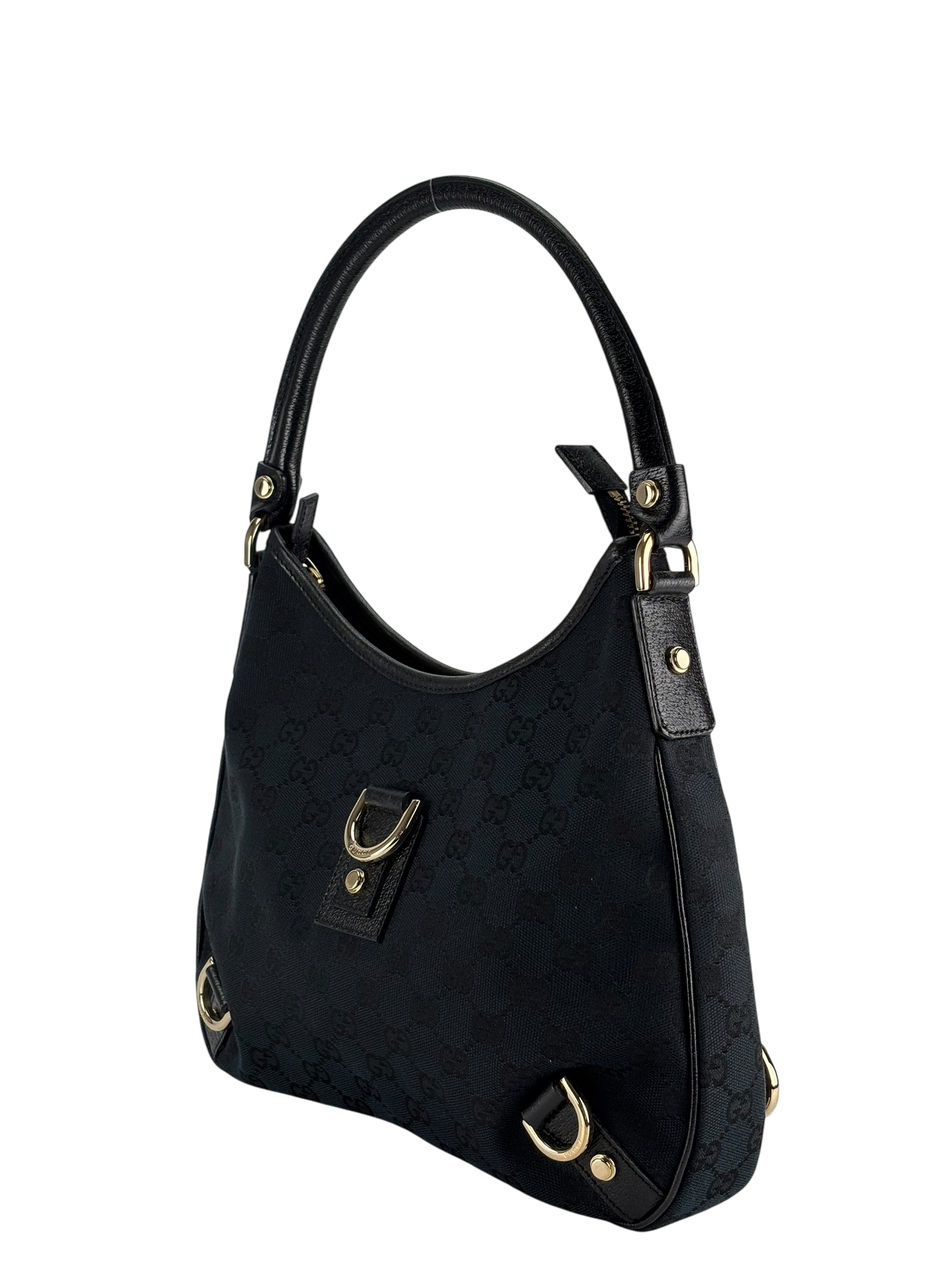 GUCCI - Black Ophidia Abbey Guccissima Semi Shoulder Bag