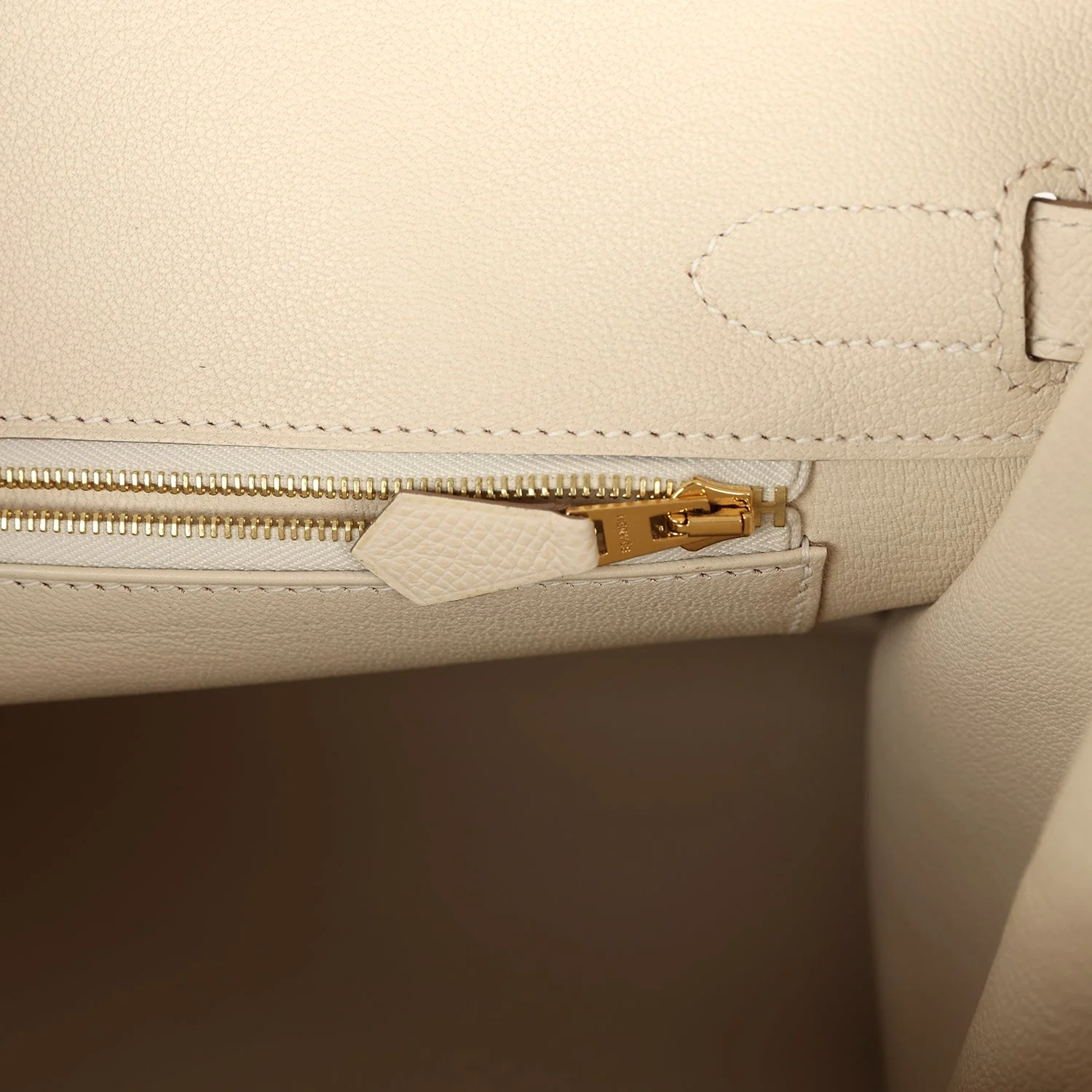 Pre-owned Hermes Birkin 30 Craie Epsom Rose Gold Hardware