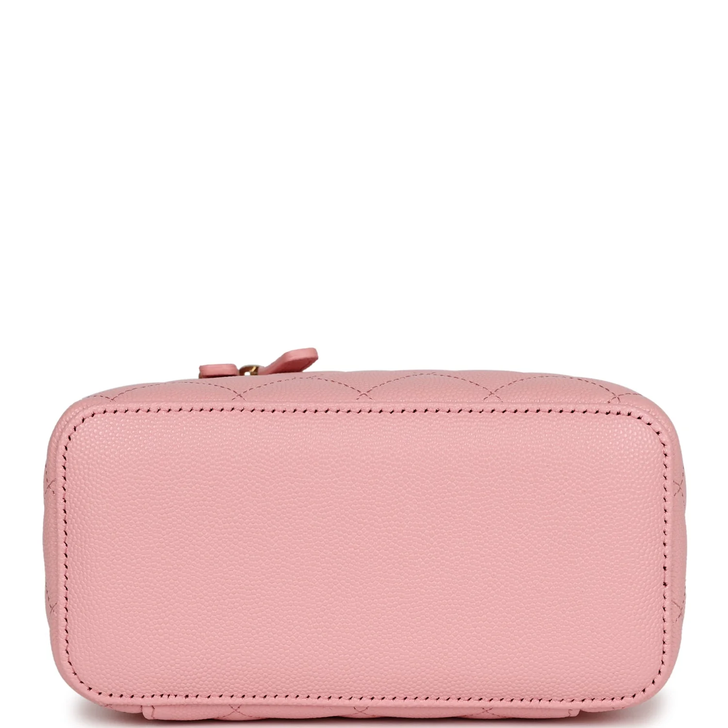 Chanel Small Classic Vanity Case Pink Caviar Light Gold Hardware