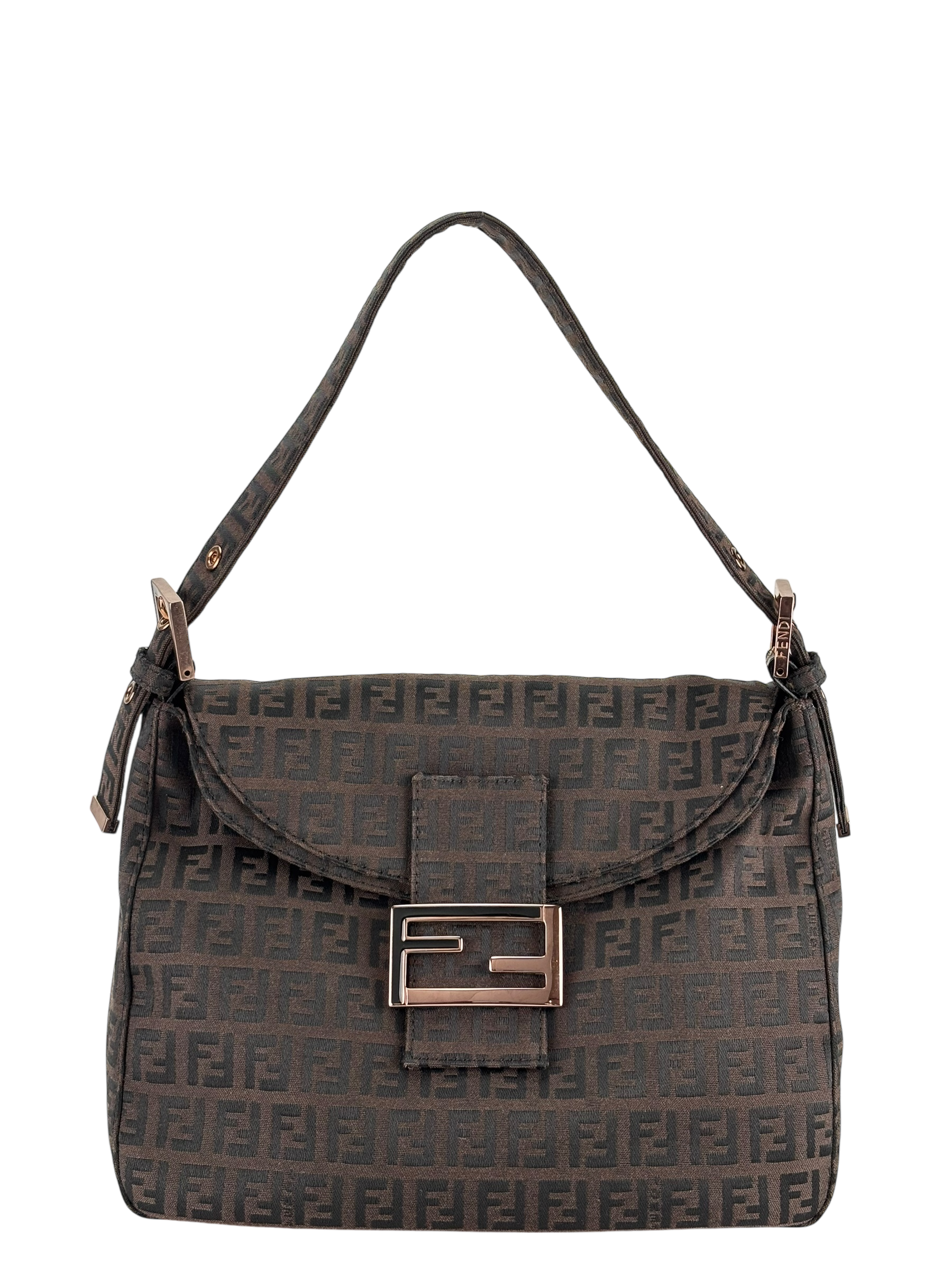 FENDI - Zucca Mamma Canvas Shoulder Bag