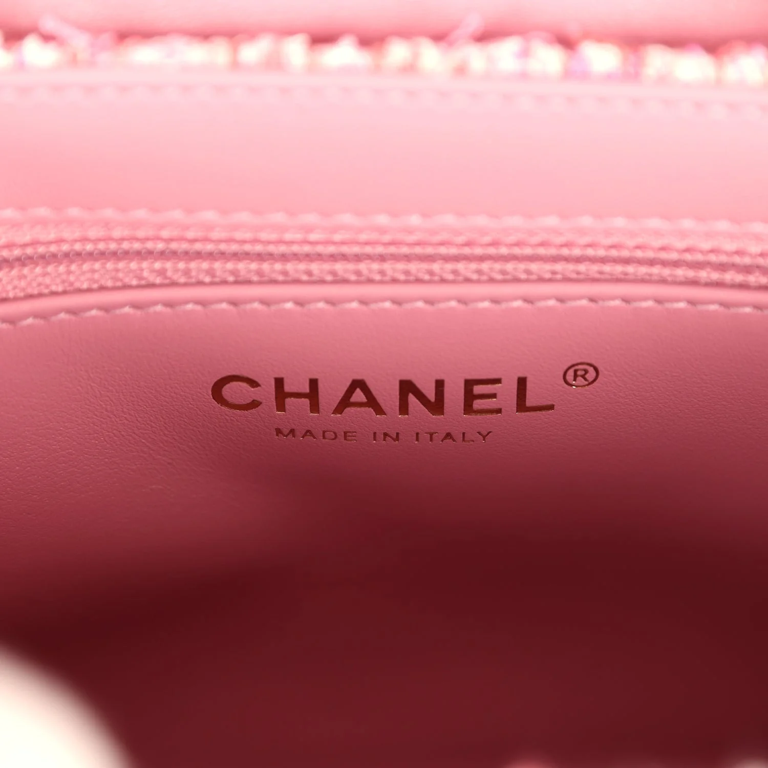 Chanel Small Kelly Shopper Pink Tweed Brushed Gold Hardware