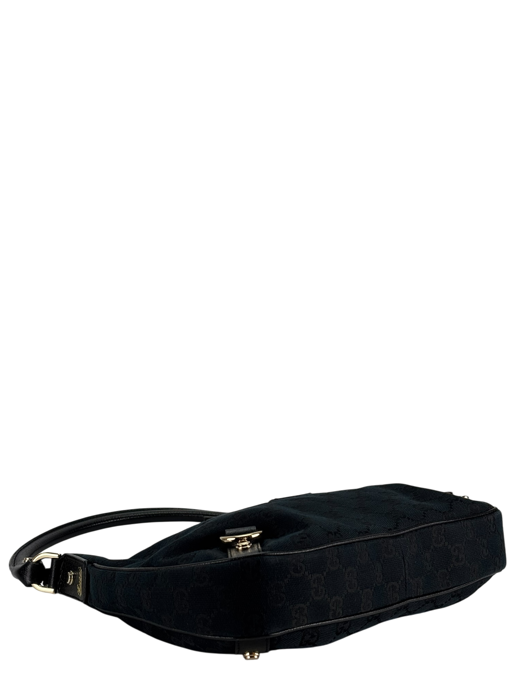 GUCCI - Black Ophidia Abbey Guccissima Semi Shoulder Bag