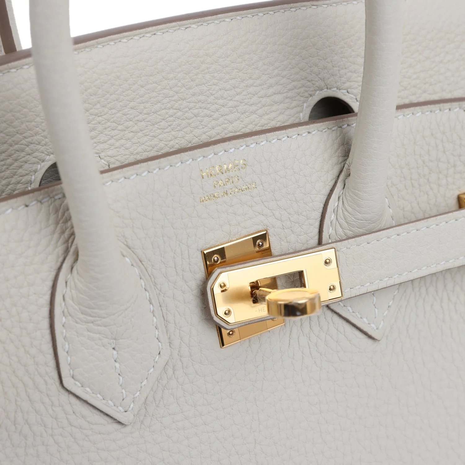 Hermes Birkin 25 Craie Togo Gold Hardware